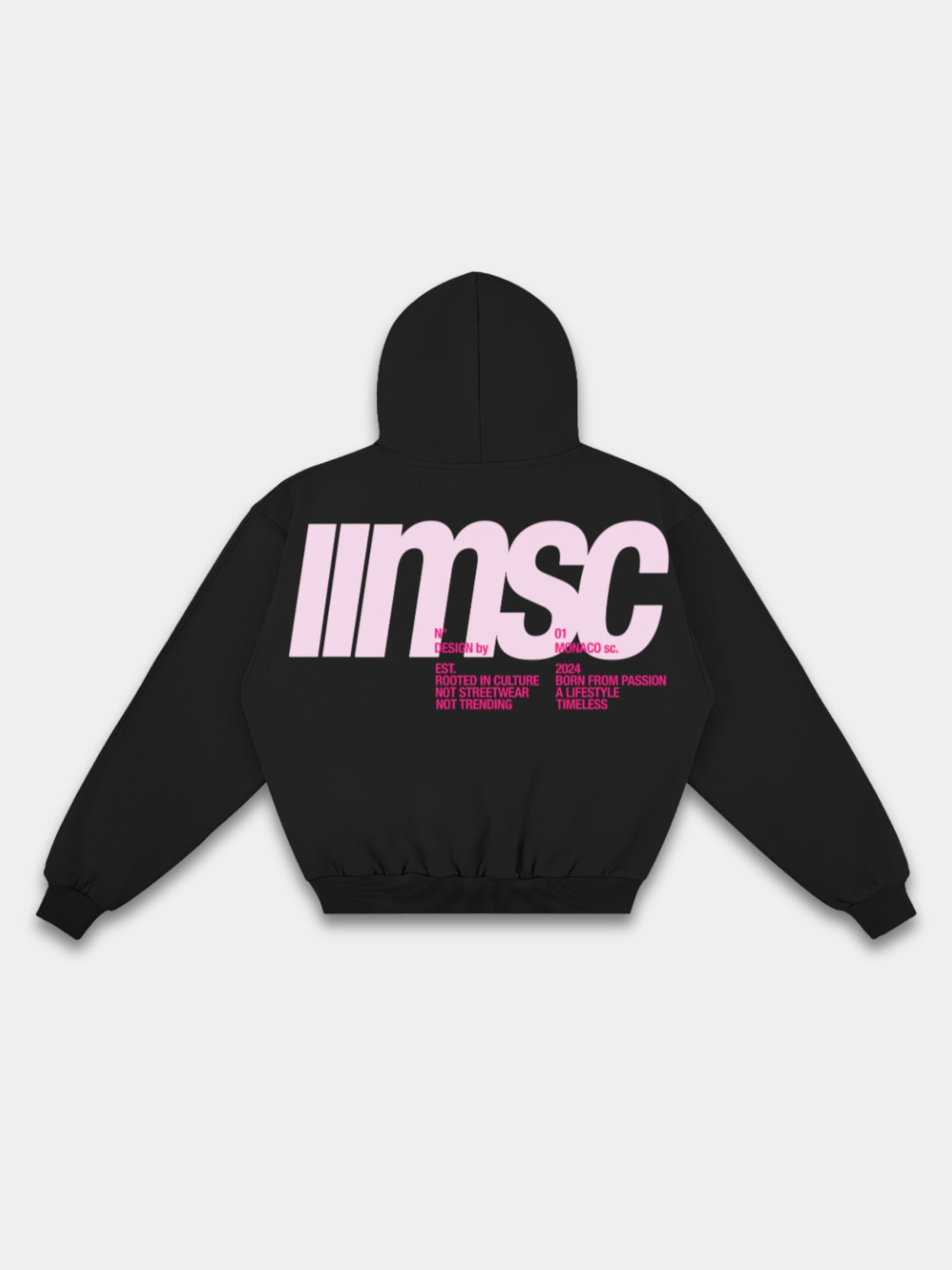 MONACO MSC HOODIE - BLACK