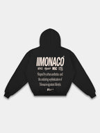 MONACO AESTHETIC HOODIE - BLACK