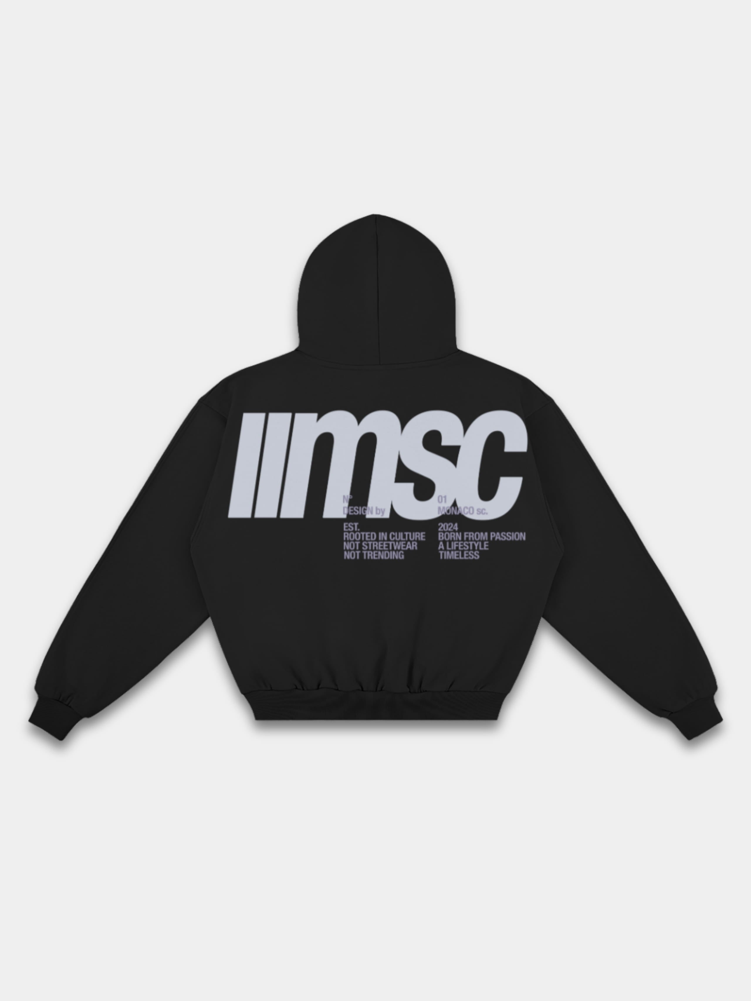 MONACO MSC HOODIE - BLACK