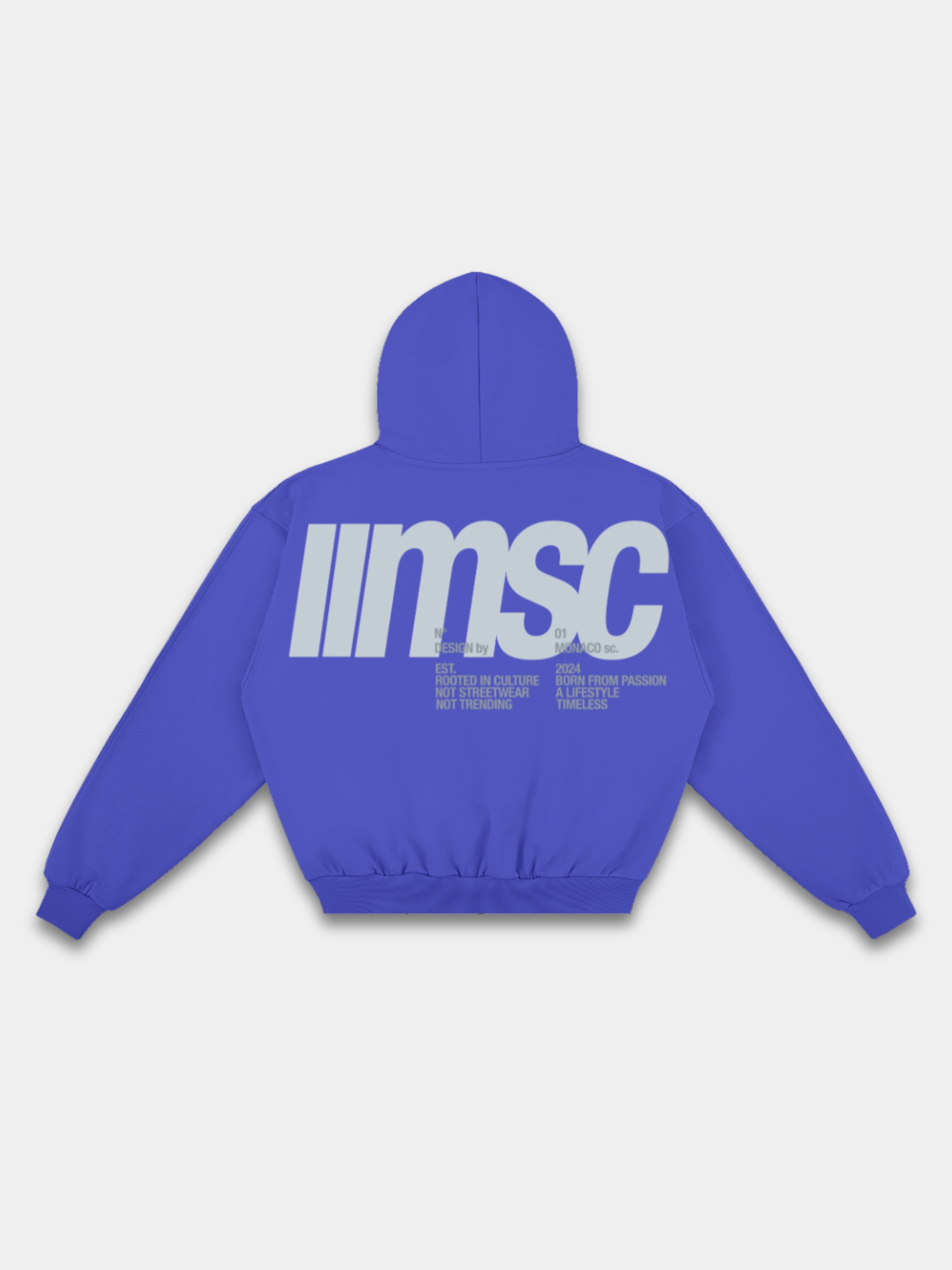 MONACO MSC HOODIE - MIST/CHARCOAL