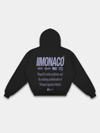 MONACO AESTHETIC HOODIE - BLACK