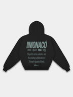 MONACO AESTHETIC HOODIE - BLACK