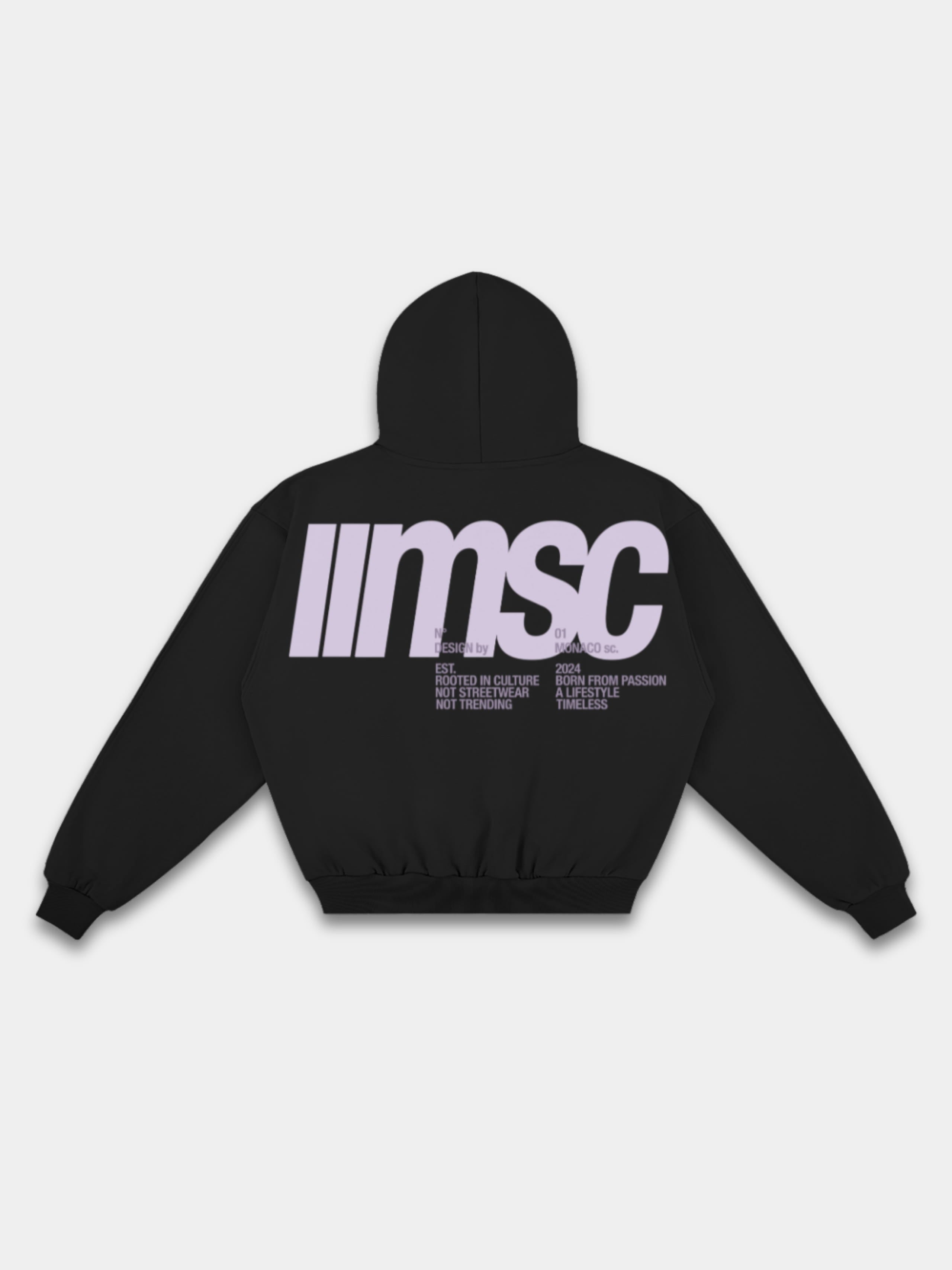 MONACO MSC HOODIE - BLACK