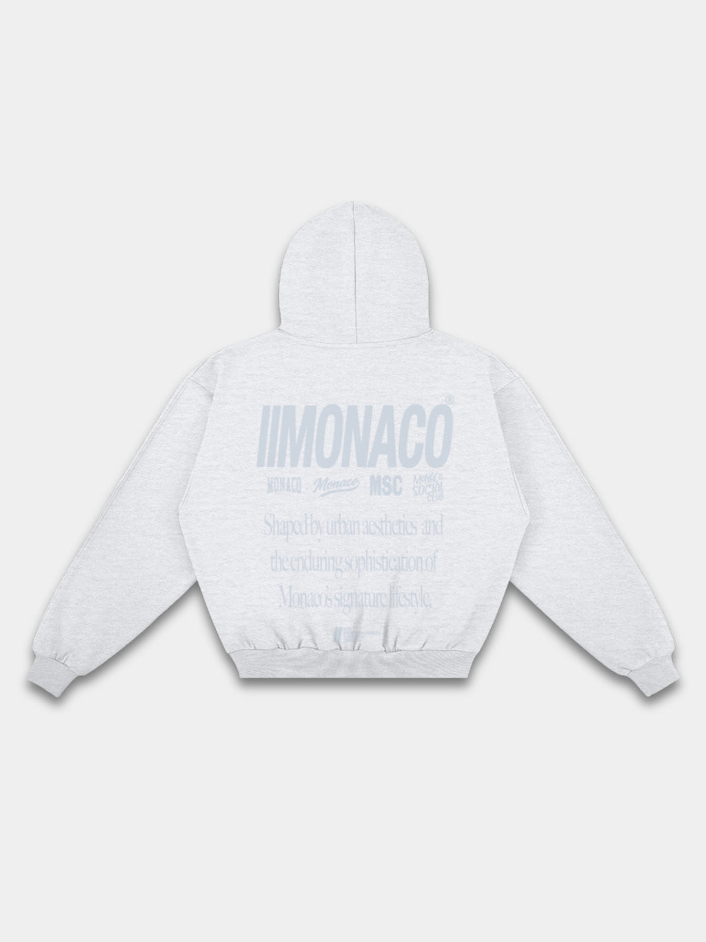 MONACO AESTHETIC HOODIE - HEATHER GRAY
