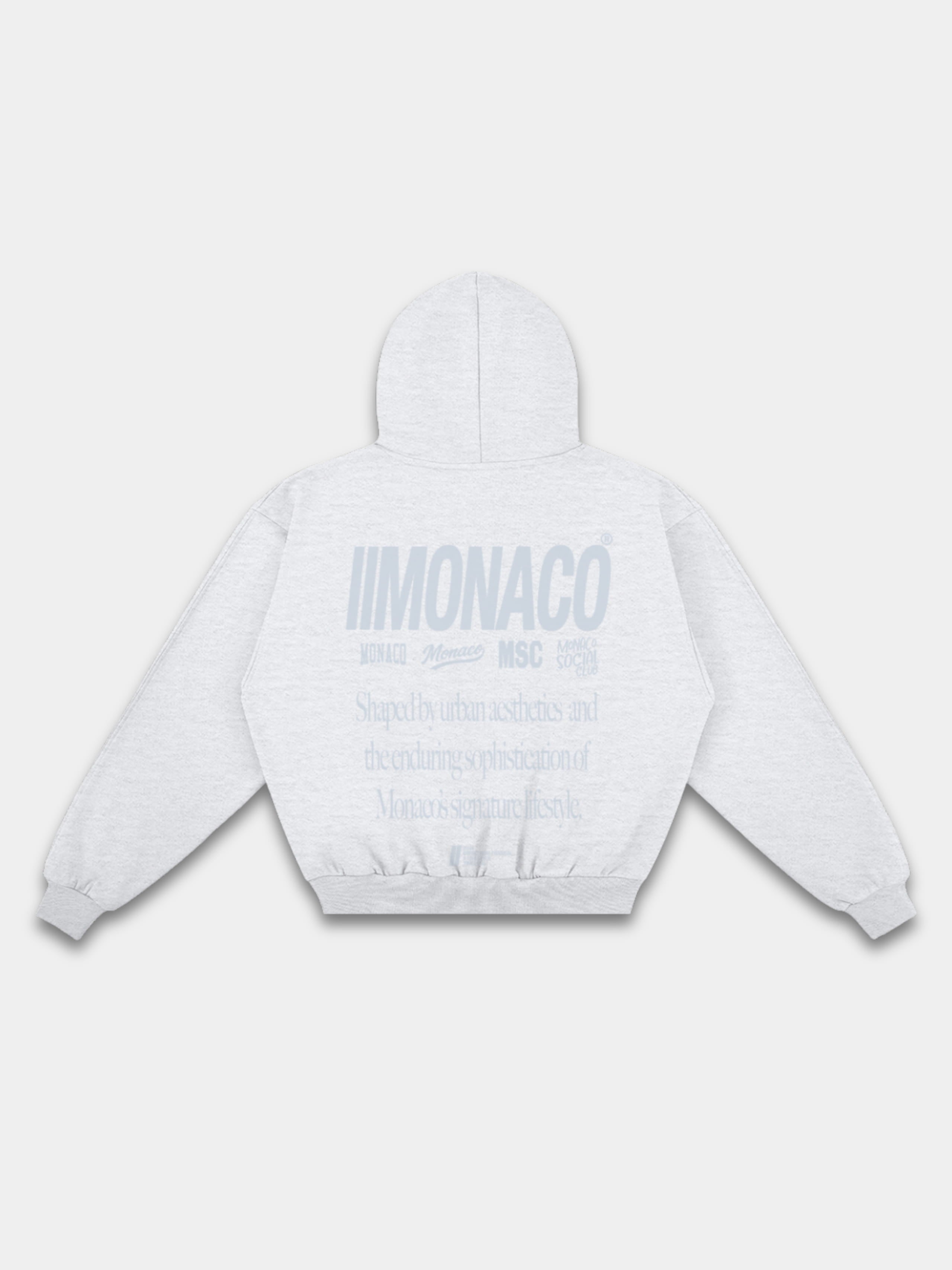 MONACO AESTHETIC HOODIE - HEATHER GRAY