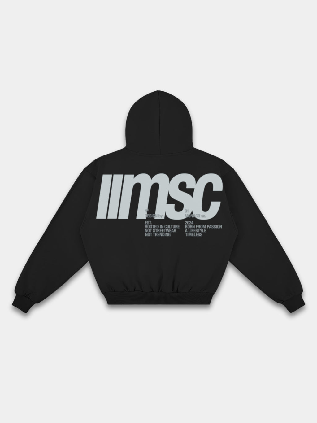 MONACO MSC HOODIE - BLACK