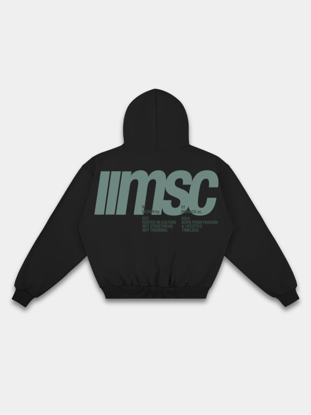 MONACO MSC HOODIE - BLACK