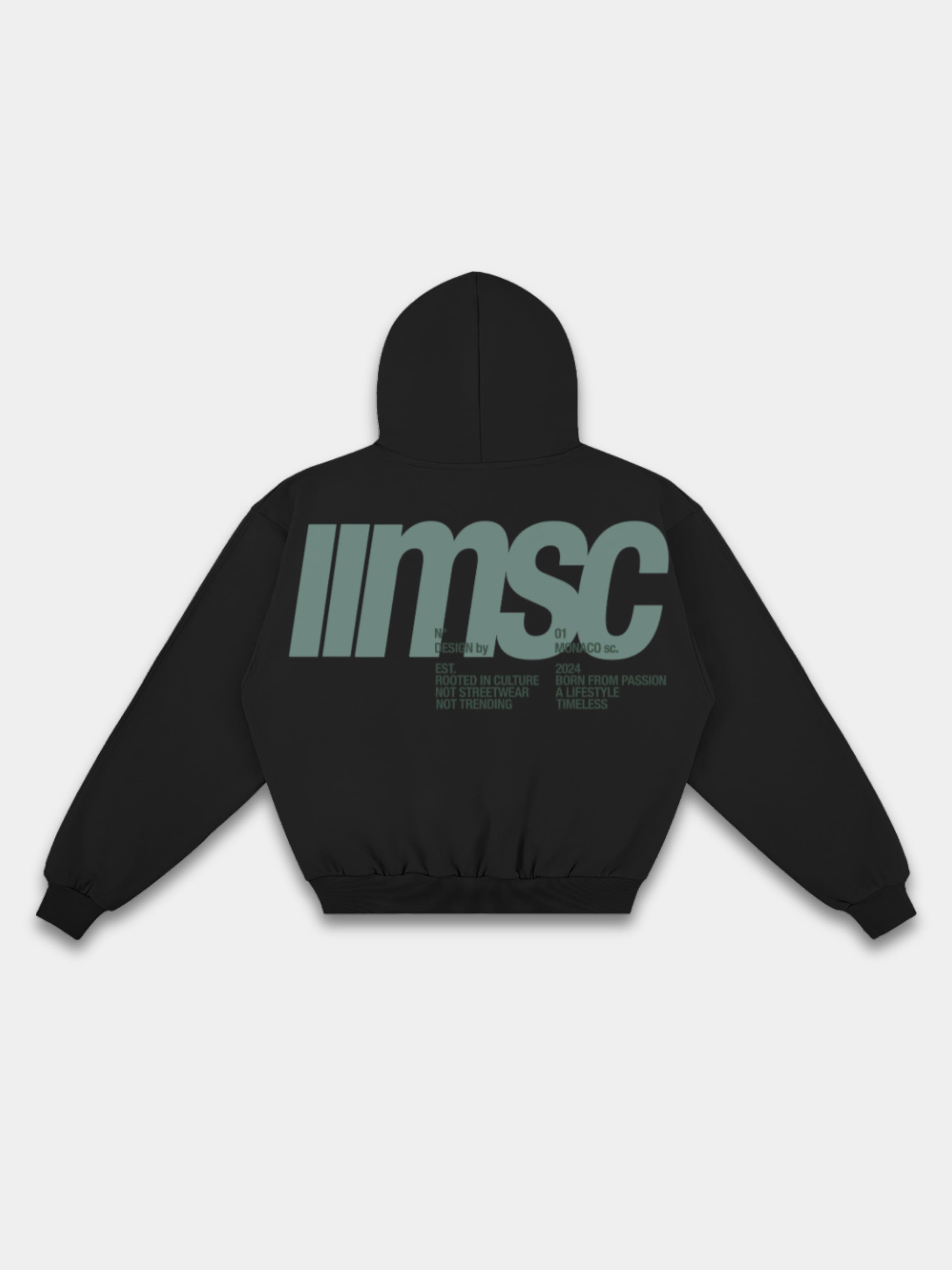 MONACO MSC HOODIE - BLACK