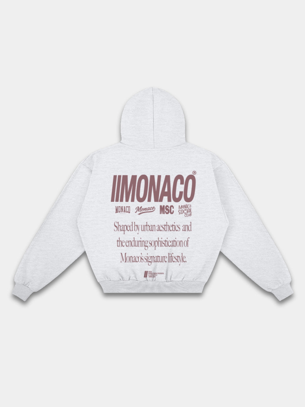 MONACO AESTHETIC HOODIE - HEATHER GRAY