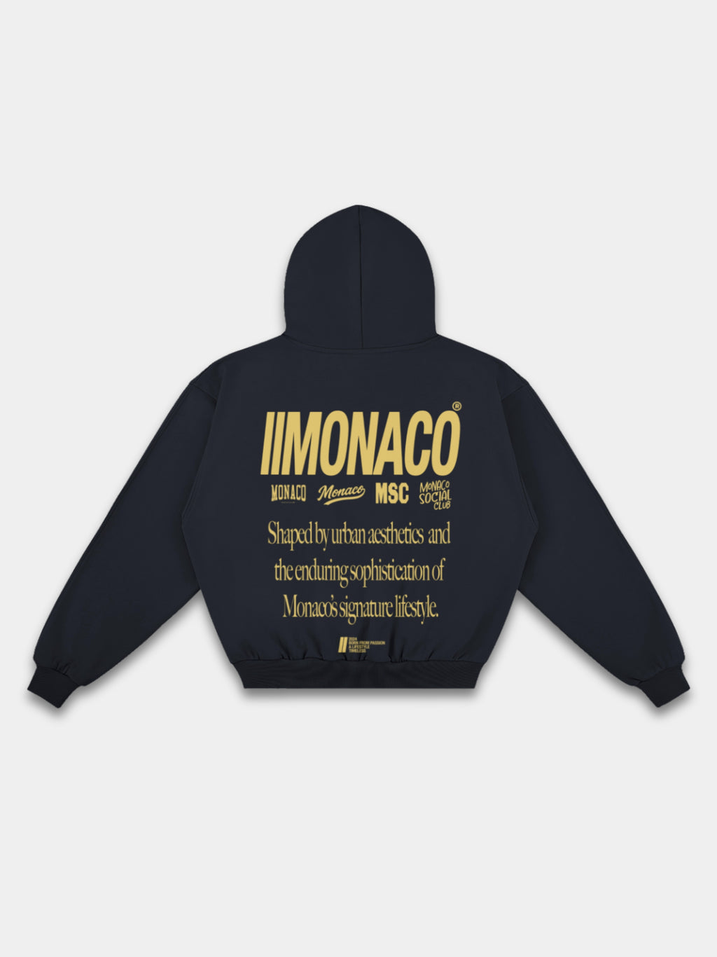MONACO AESTHETIC HOODIE - GOLDEN MUSTARD