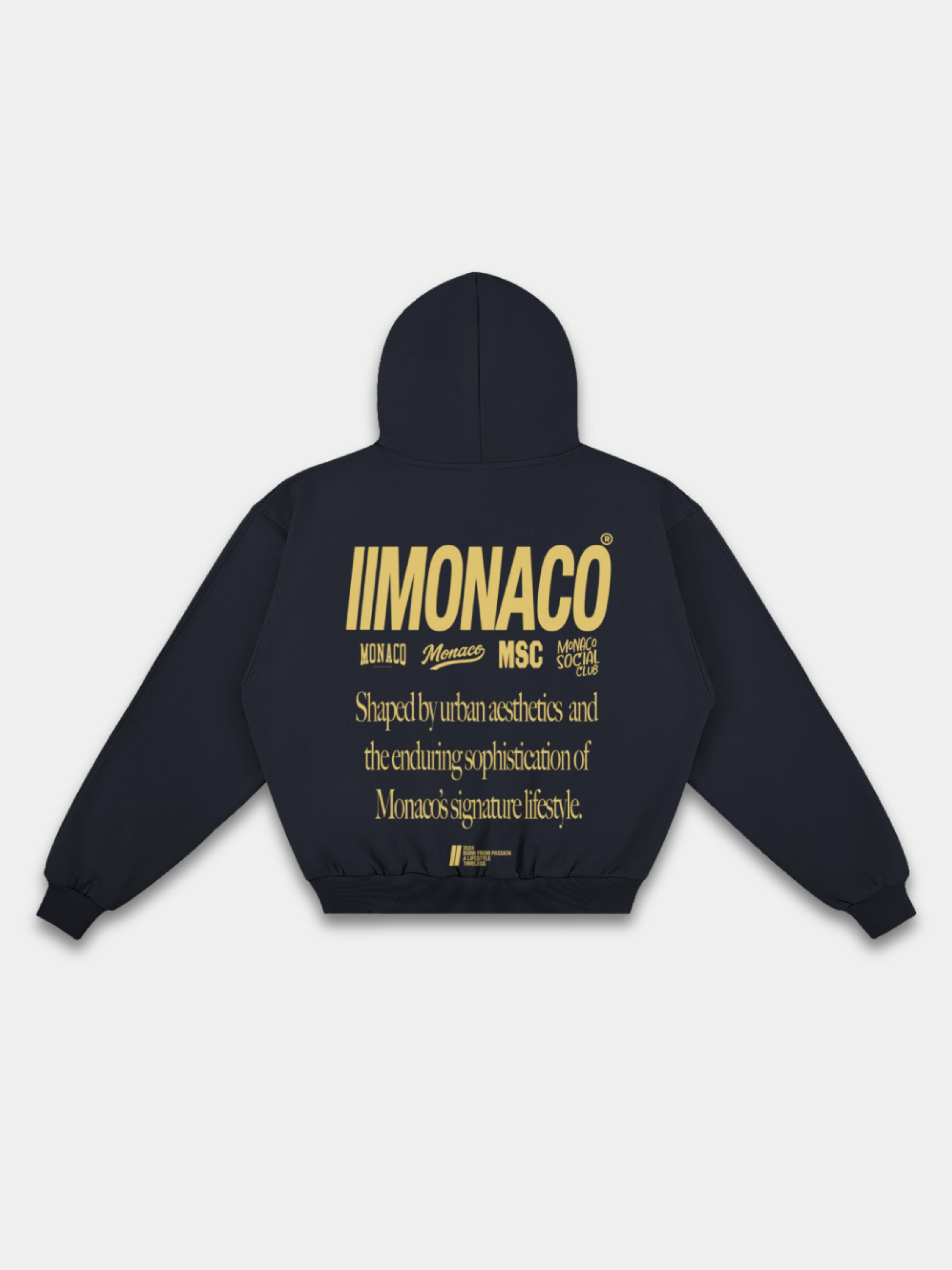 MONACO AESTHETIC HOODIE - GOLDEN MUSTARD