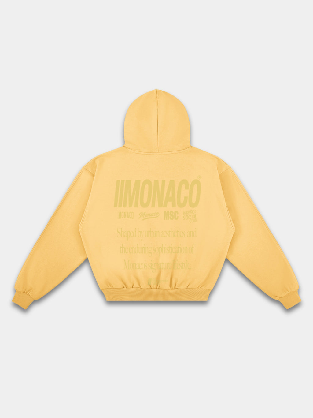 MONACO AESTHETIC HOODIE - GOLDEN MUSTARD