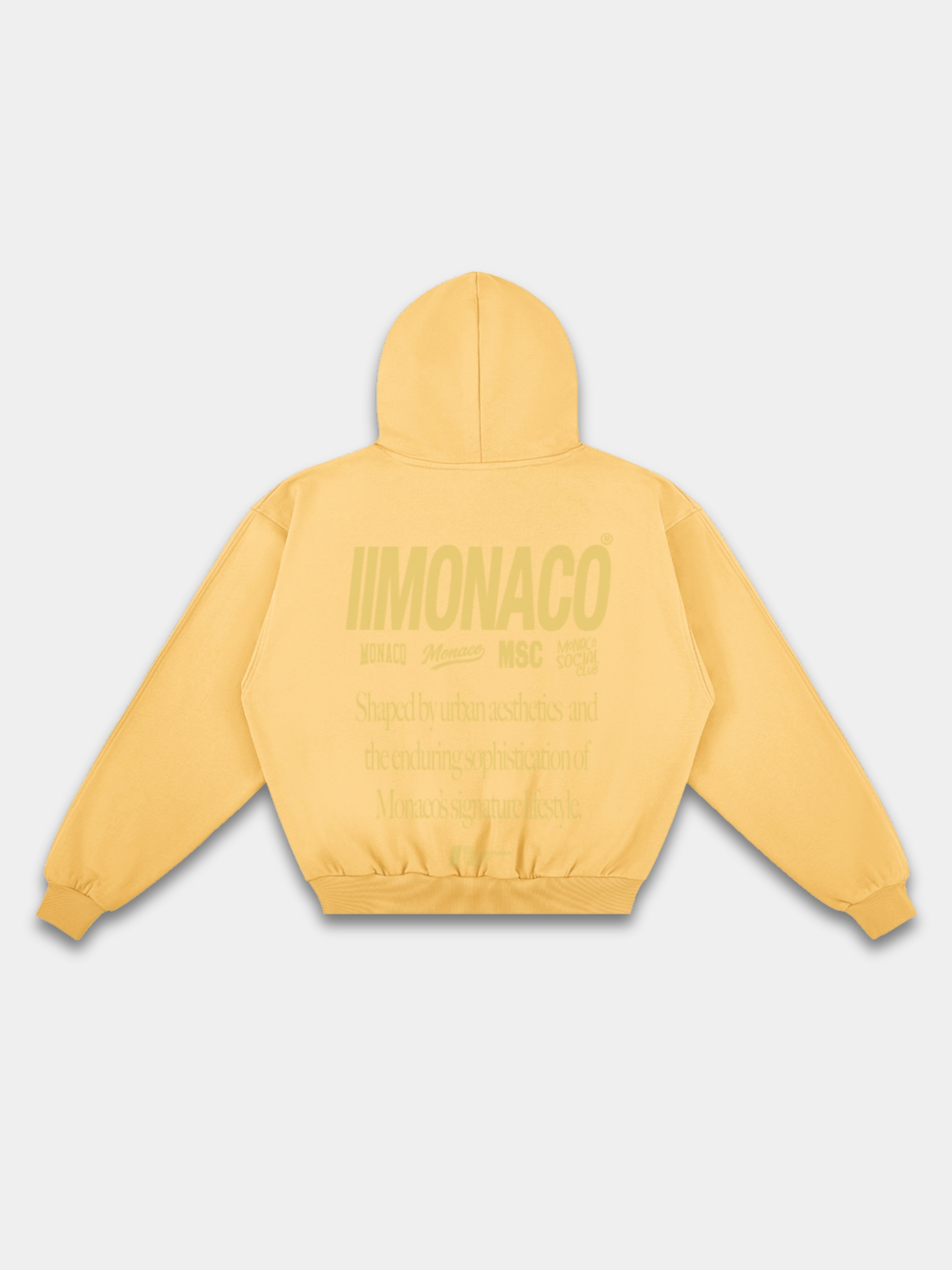 MONACO AESTHETIC HOODIE - GOLDEN MUSTARD