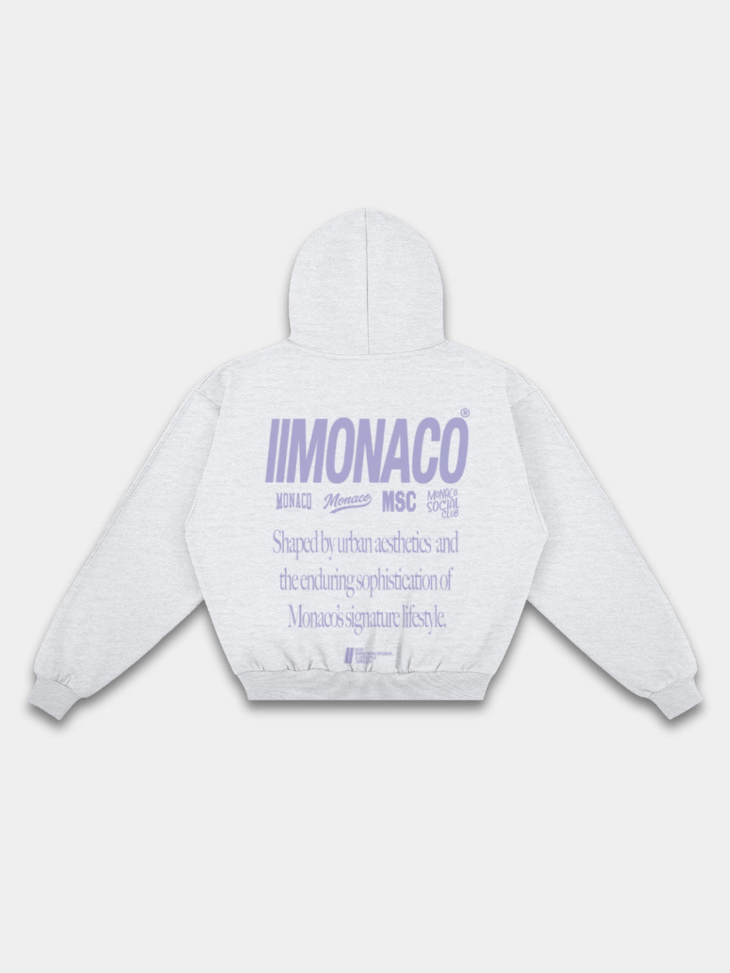 MONACO AESTHETIC HOODIE - HEATHER GRAY
