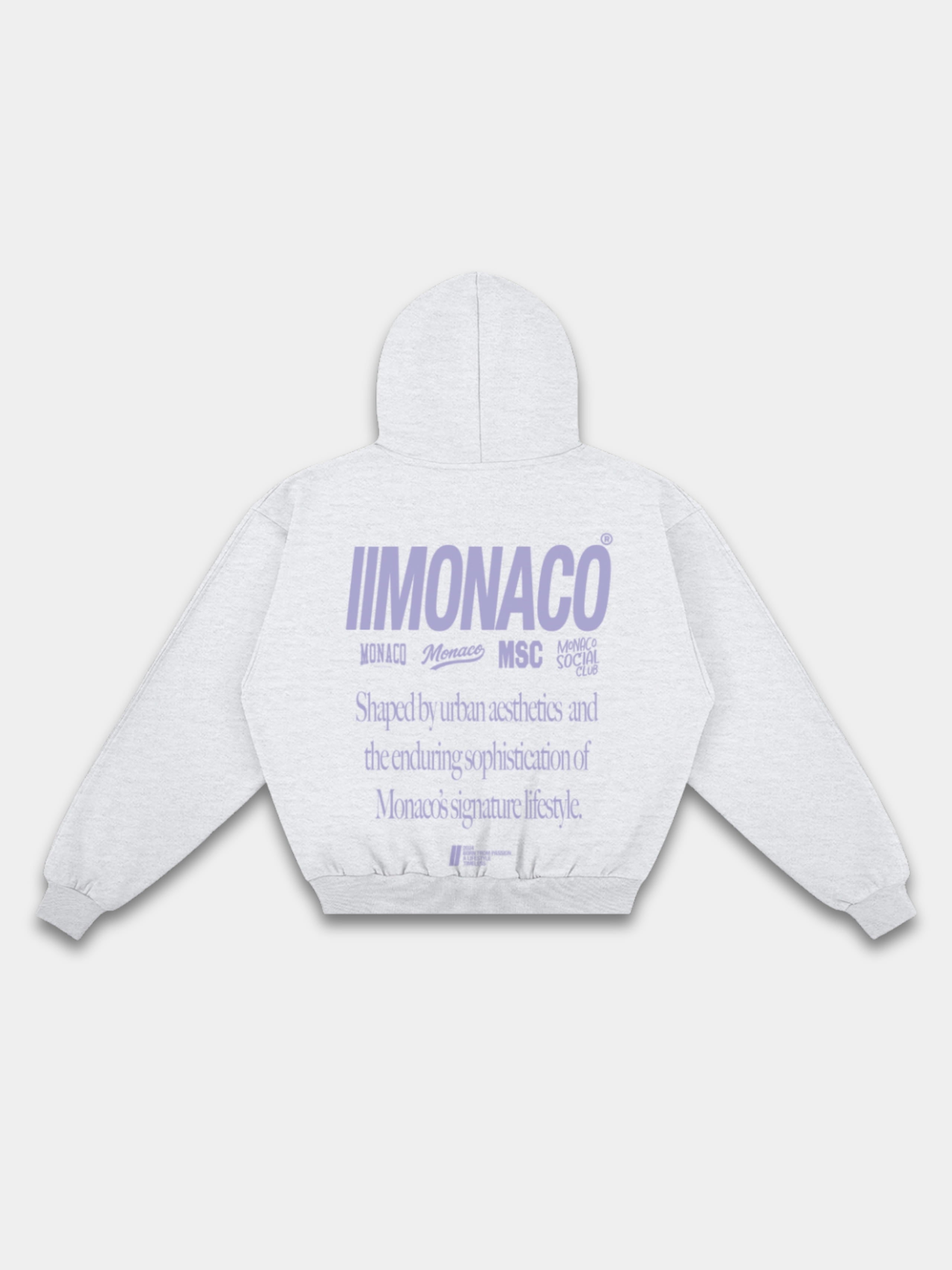 MONACO AESTHETIC HOODIE - HEATHER GRAY