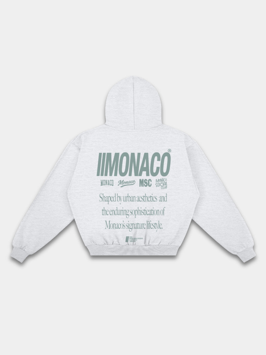 MONACO AESTHETIC HOODIE - HEATHER GRAY