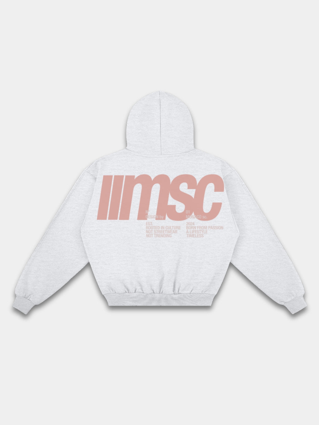 MONACO MSC HOODIE - HEATHER GRAY