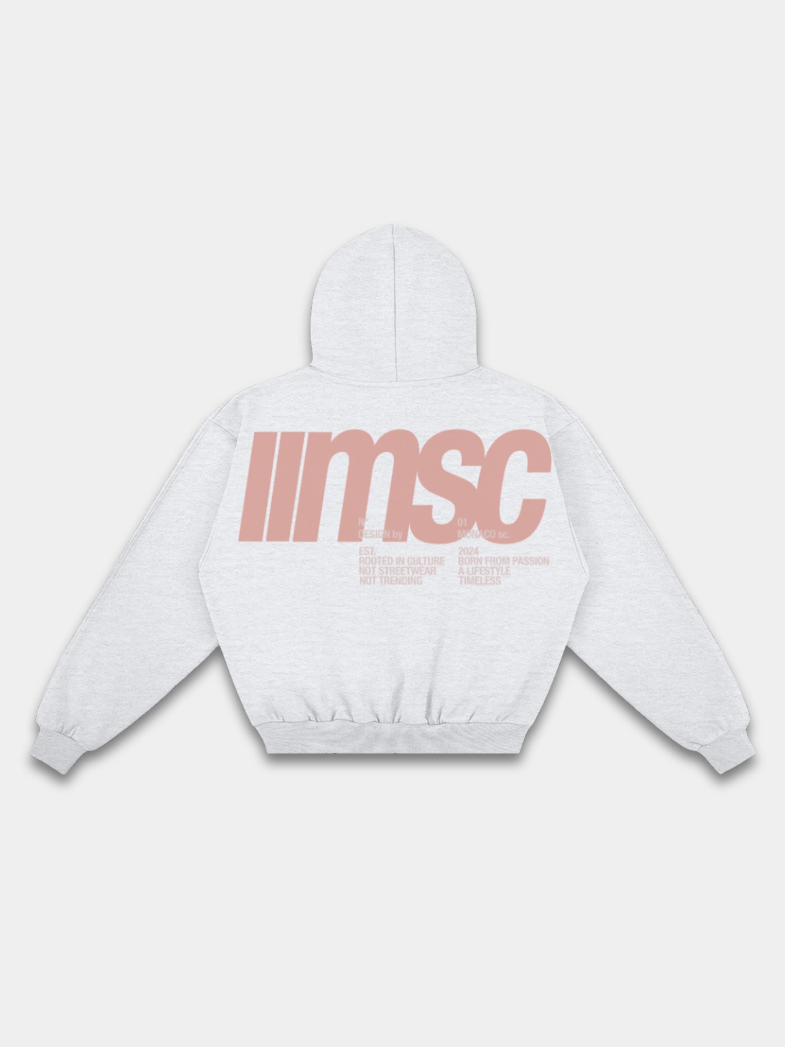 MONACO MSC HOODIE - HEATHER GRAY