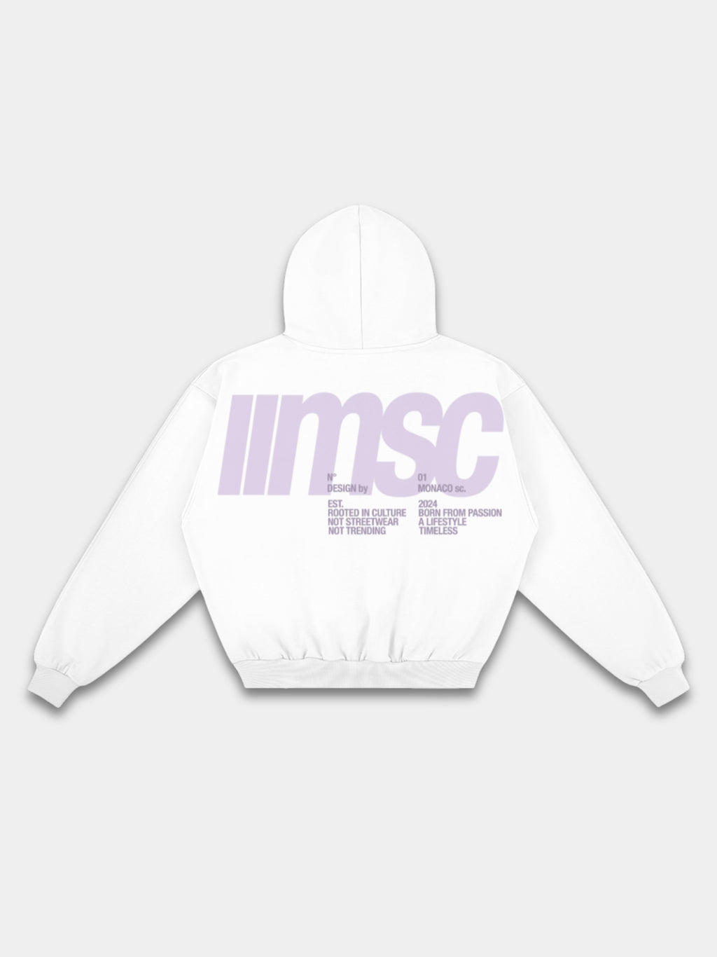 MONACO MSC HOODIE - LILAC/PLUM