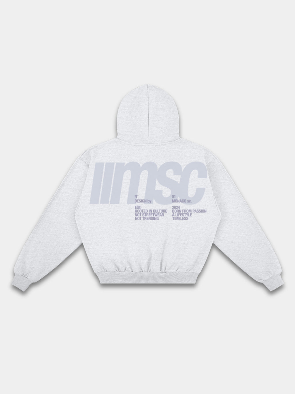 MONACO MSC HOODIE - HEATHER GRAY