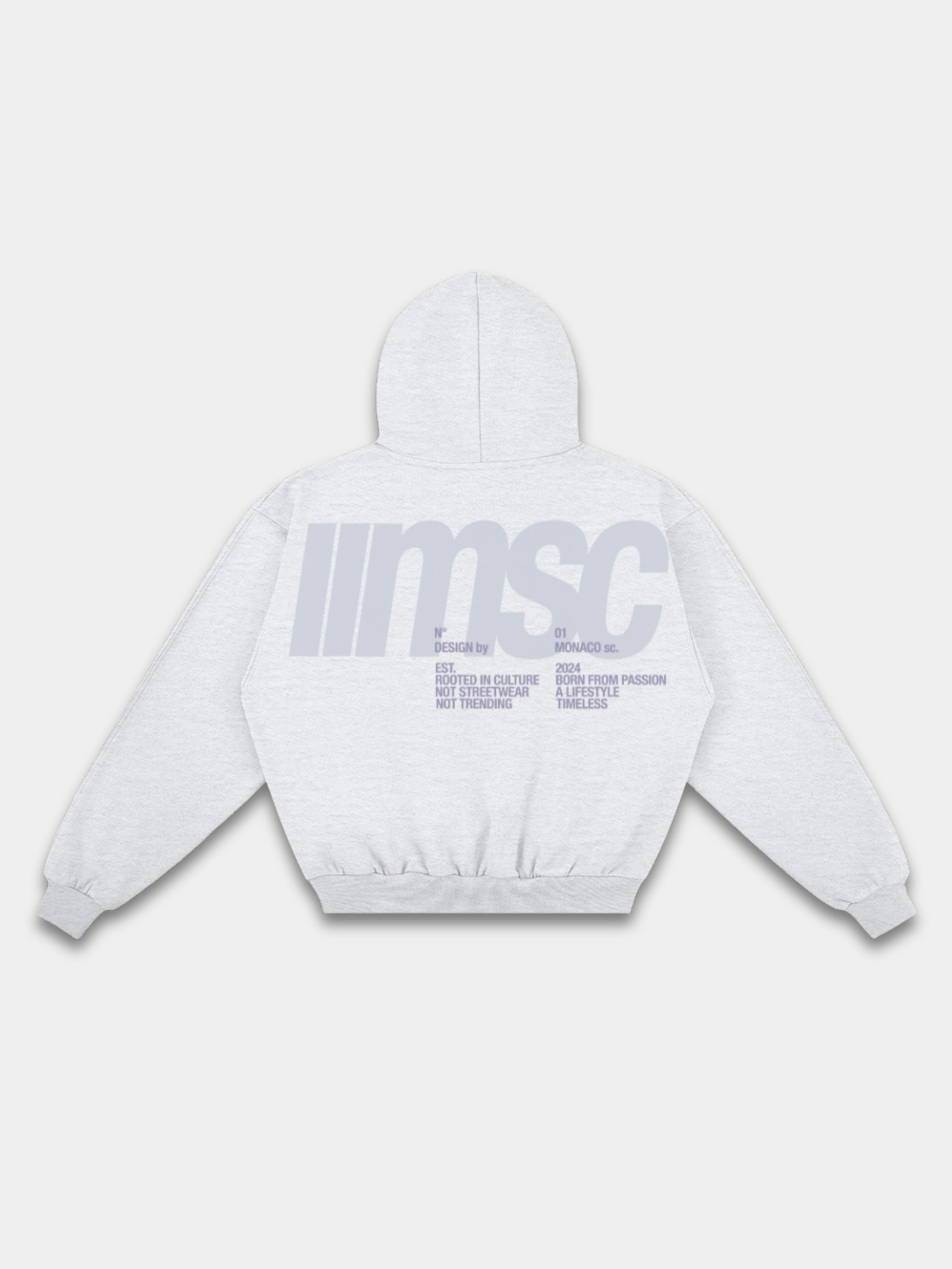MONACO MSC HOODIE - HEATHER GRAY