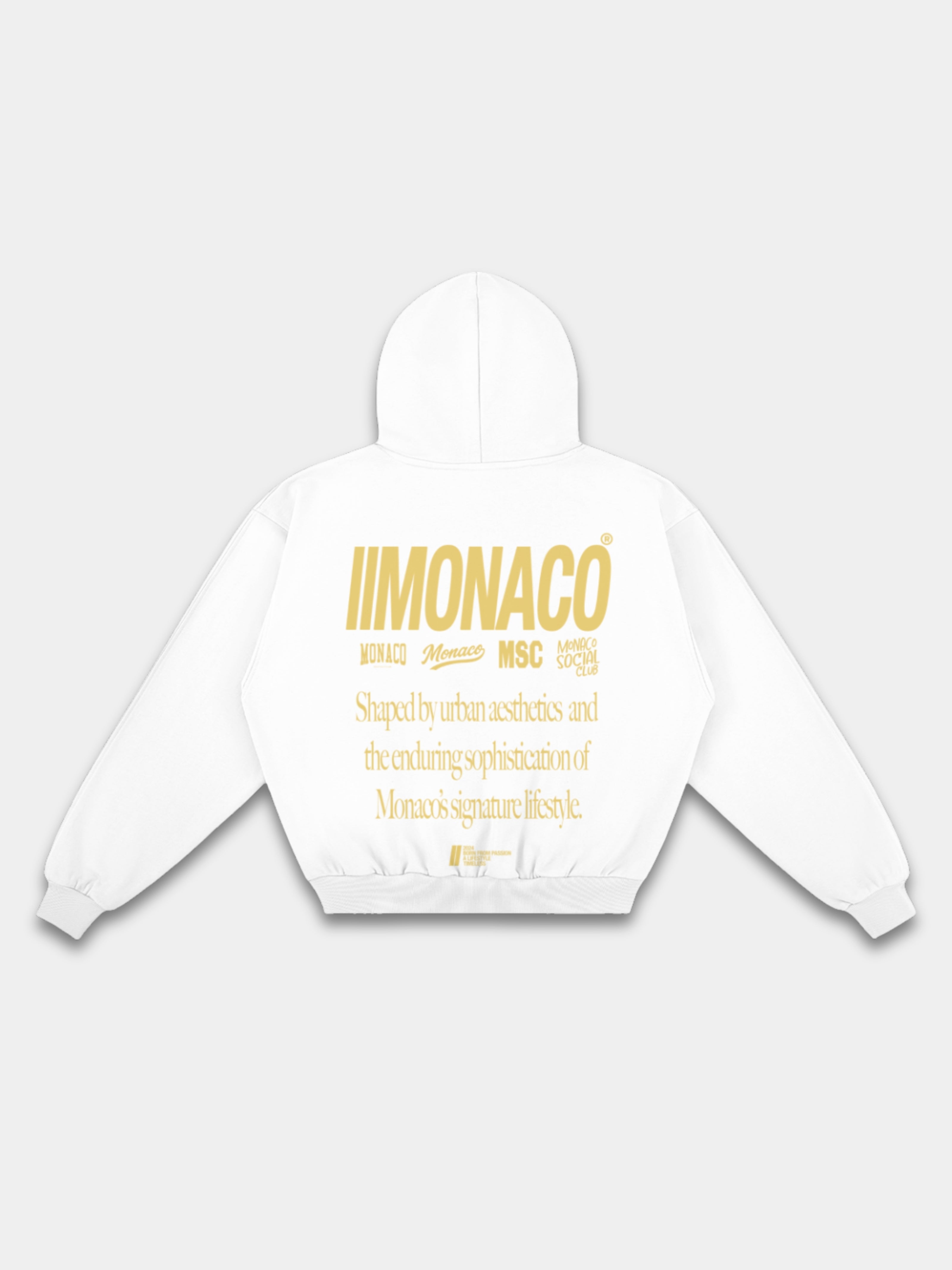 MONACO AESTHETIC HOODIE - GOLDEN MUSTARD
