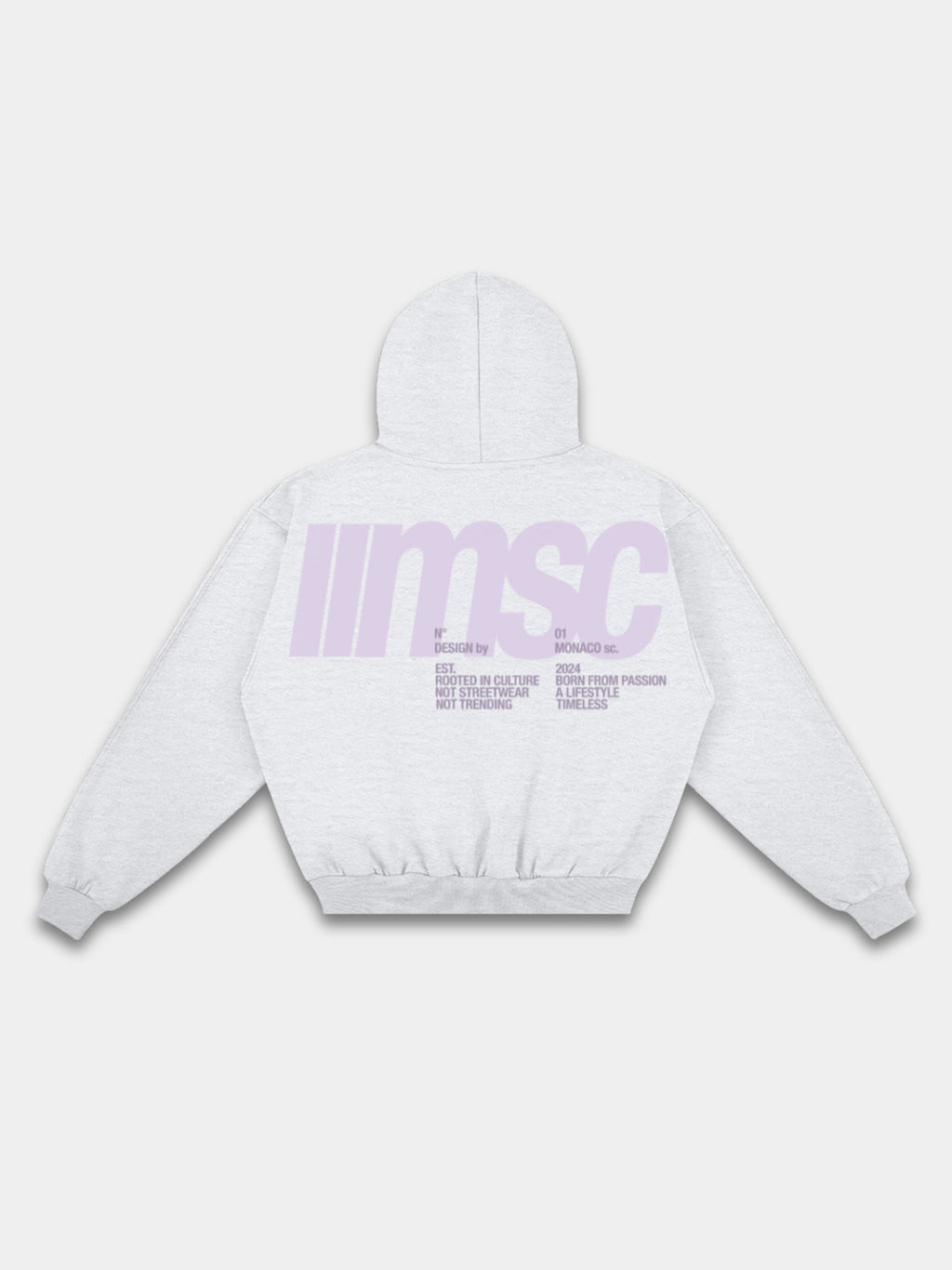 MONACO MSC HOODIE - HEATHER GRAY