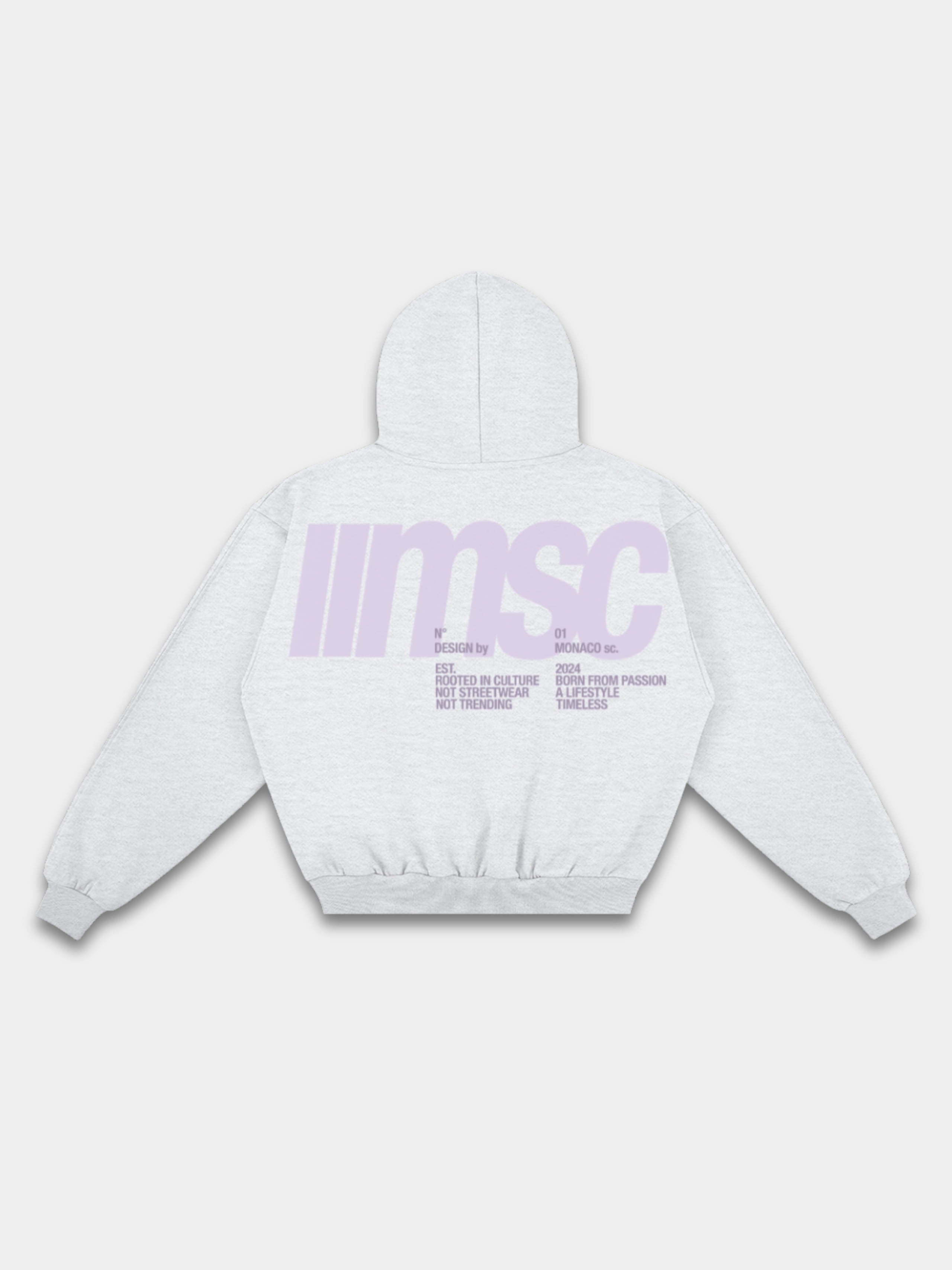 MONACO MSC HOODIE - HEATHER GRAY