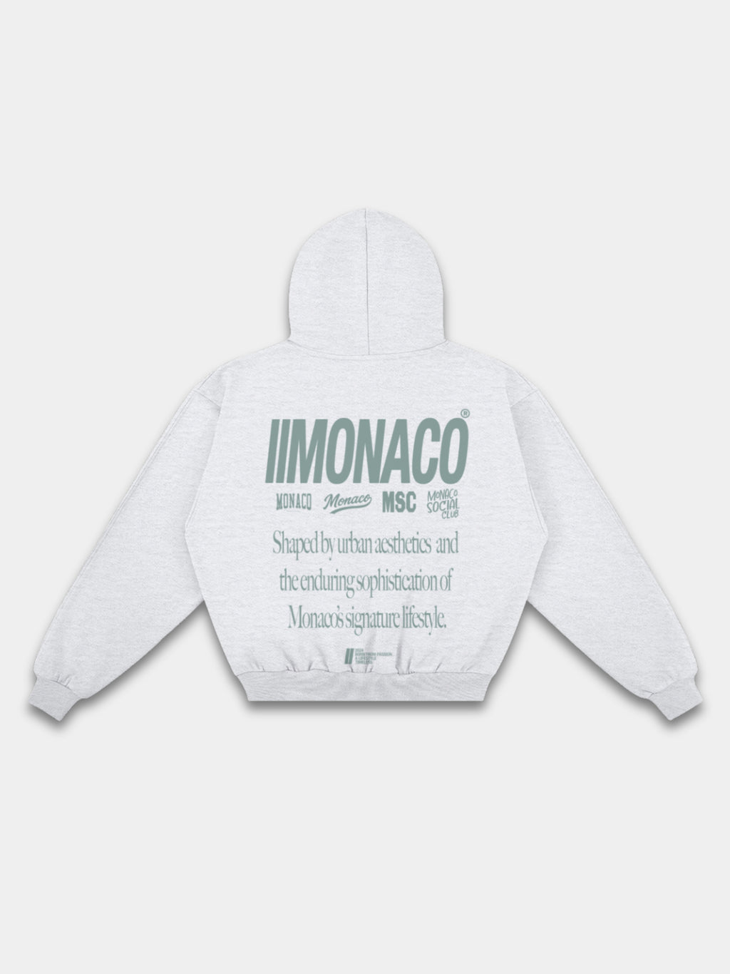 MONACO AESTHETIC HOODIE - SAGE GREEN