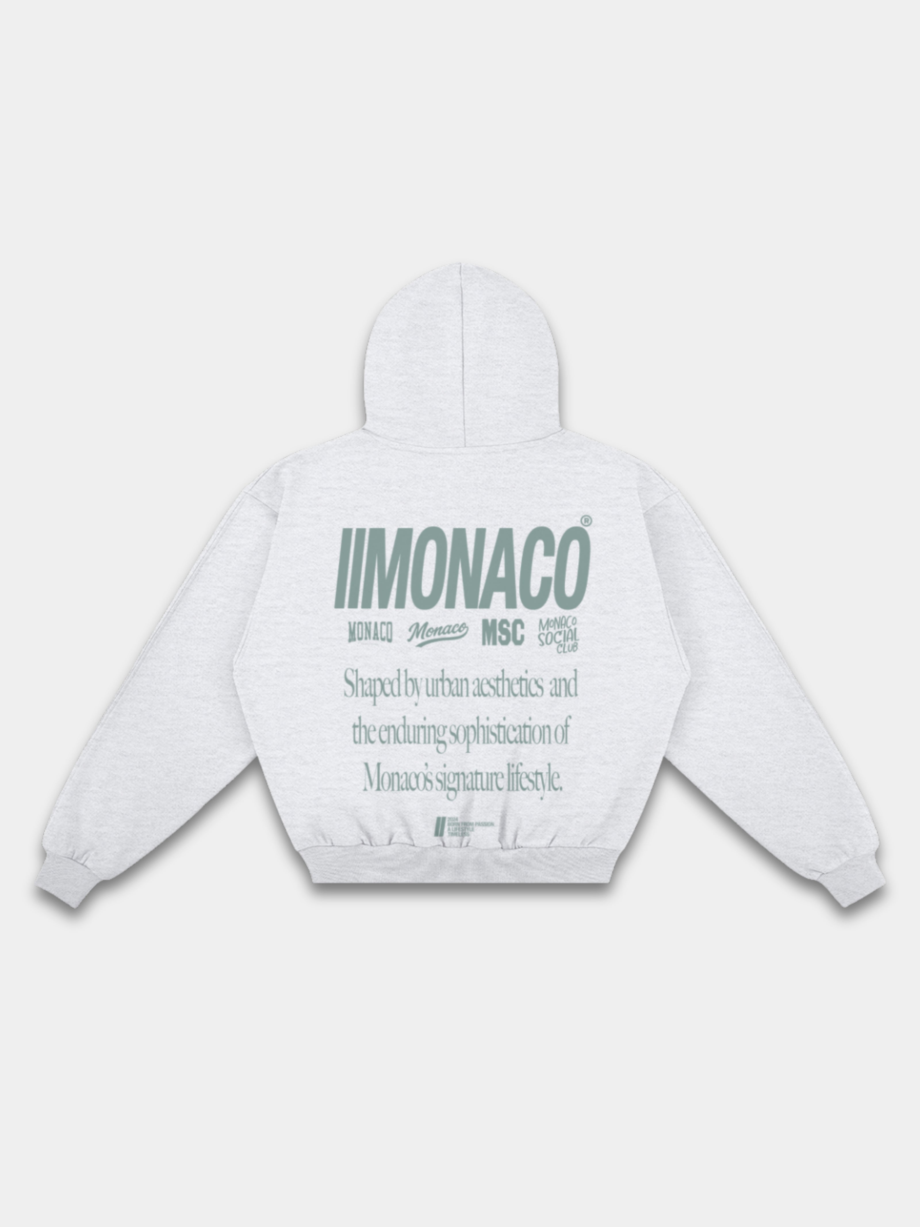 MONACO AESTHETIC HOODIE - SAGE GREEN