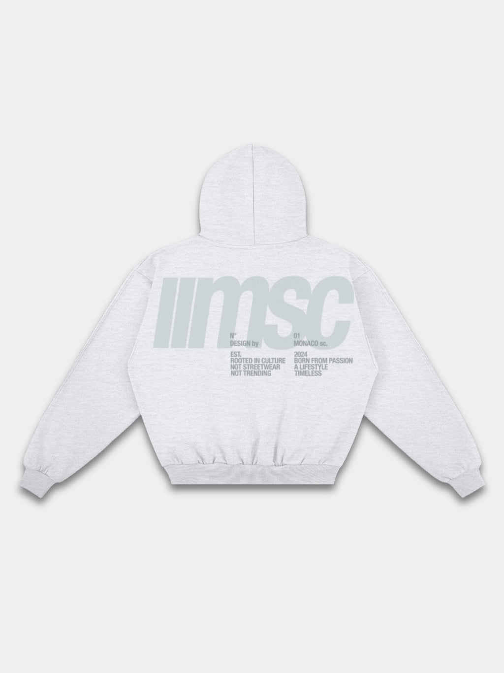 MONACO MSC HOODIE - HEATHER GRAY