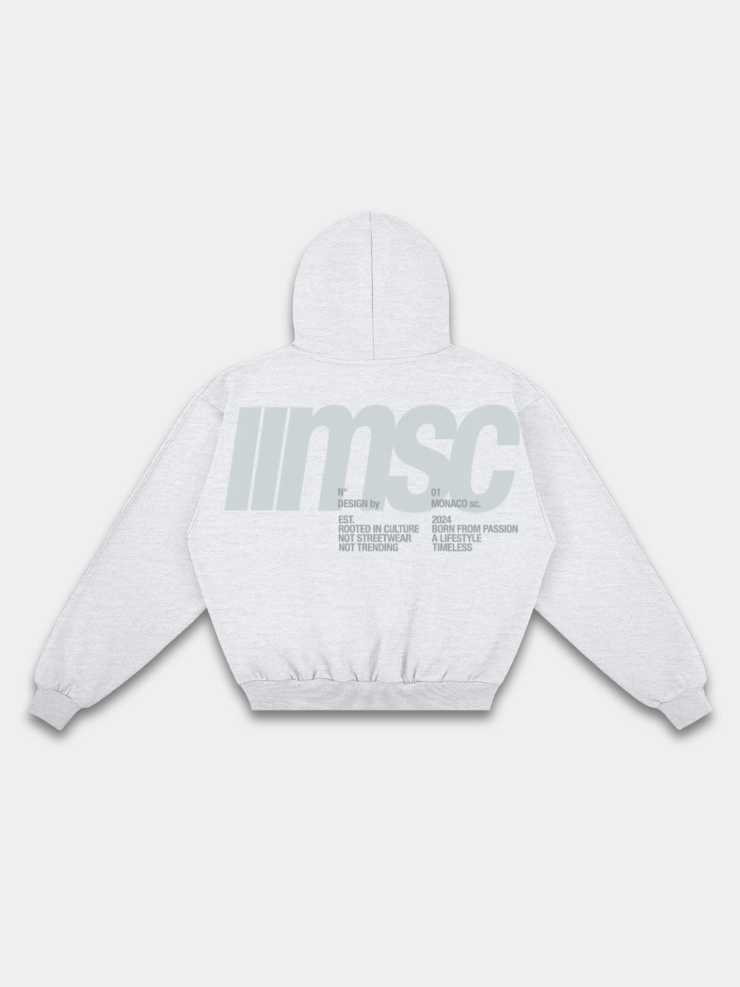 MONACO MSC HOODIE - HEATHER GRAY