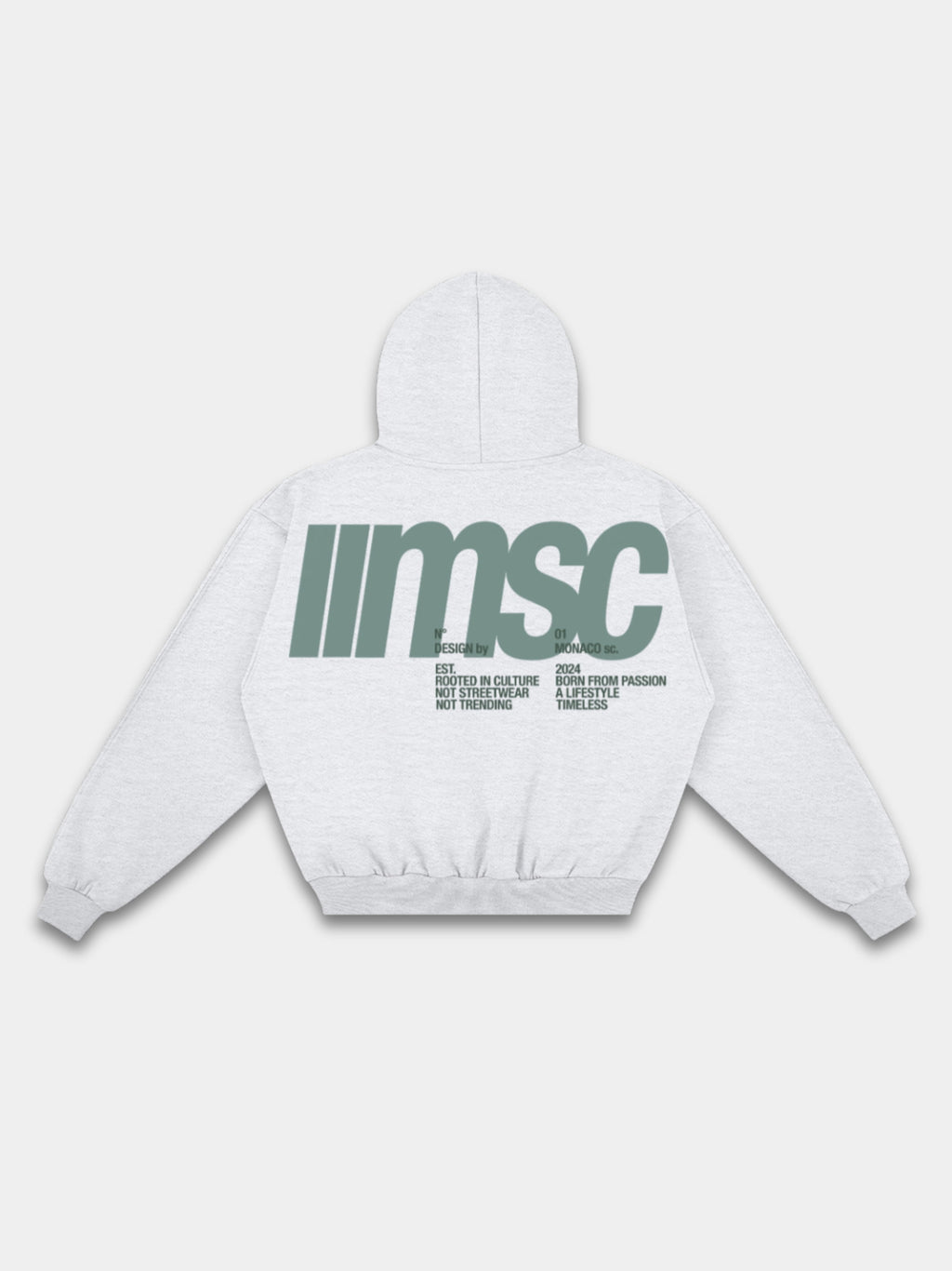 MONACO MSC HOODIE - HEATHER GRAY