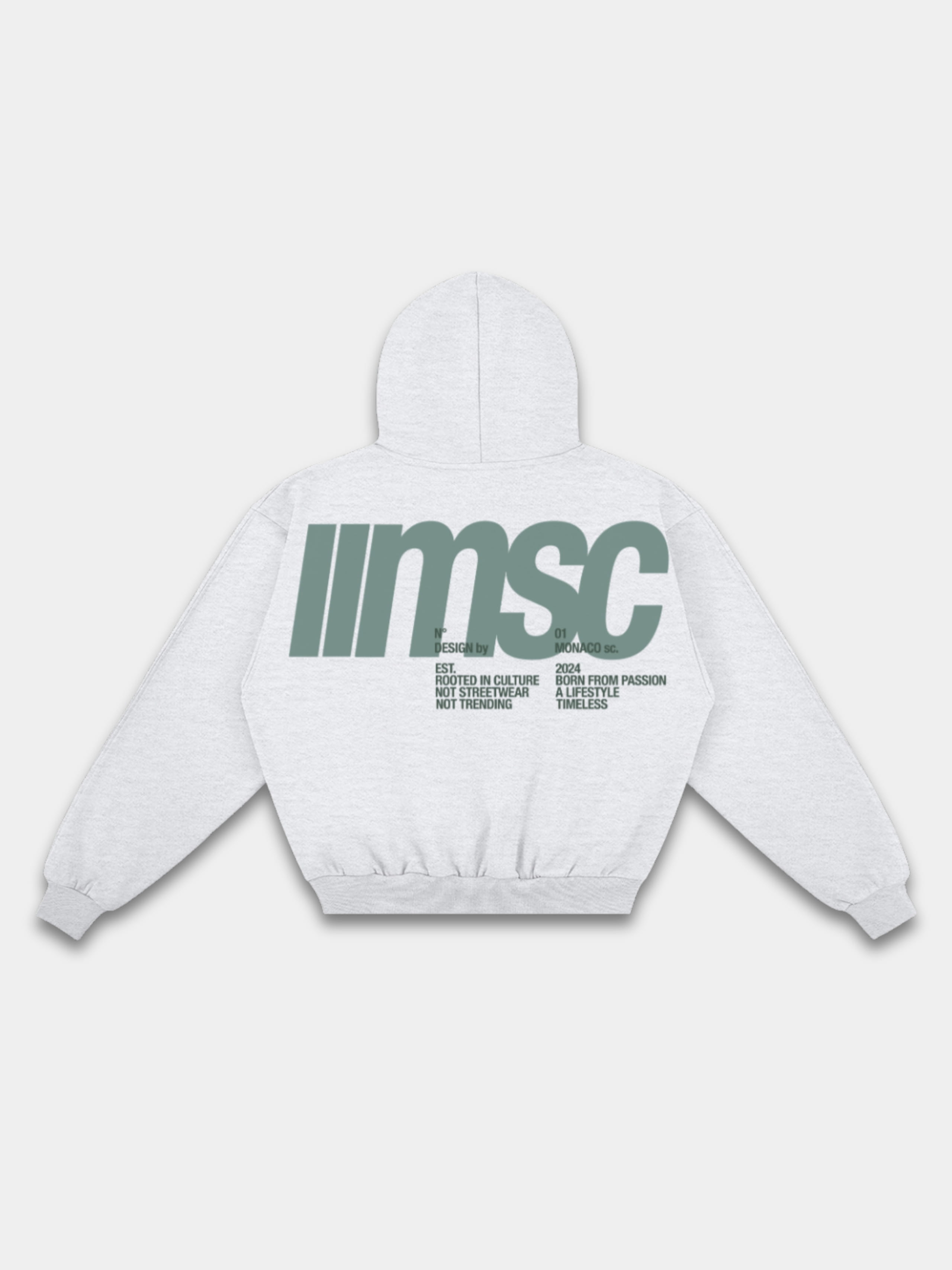 MONACO MSC HOODIE - HEATHER GRAY