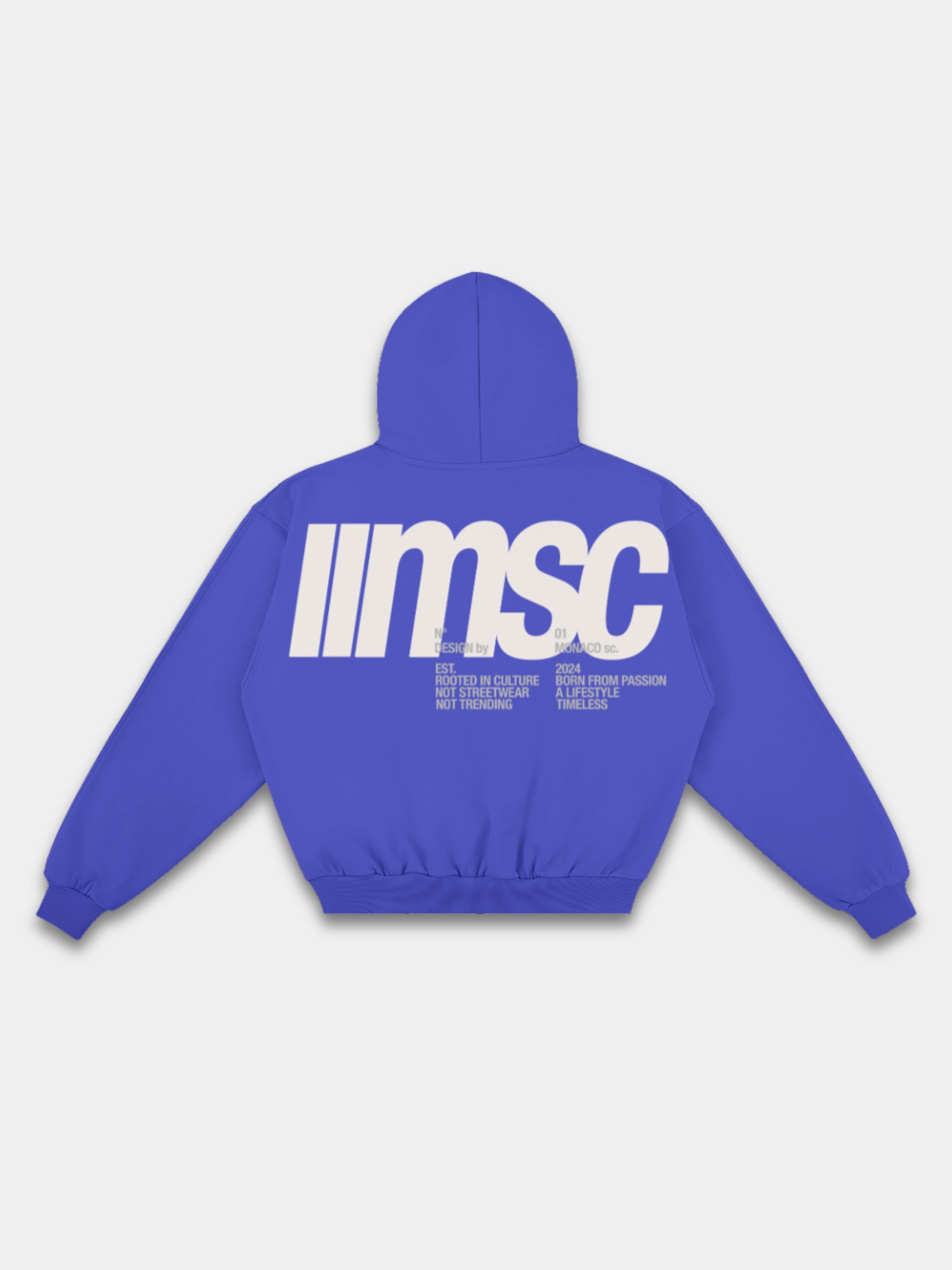 MONACO MSC HOODIE - IVORY/ASH