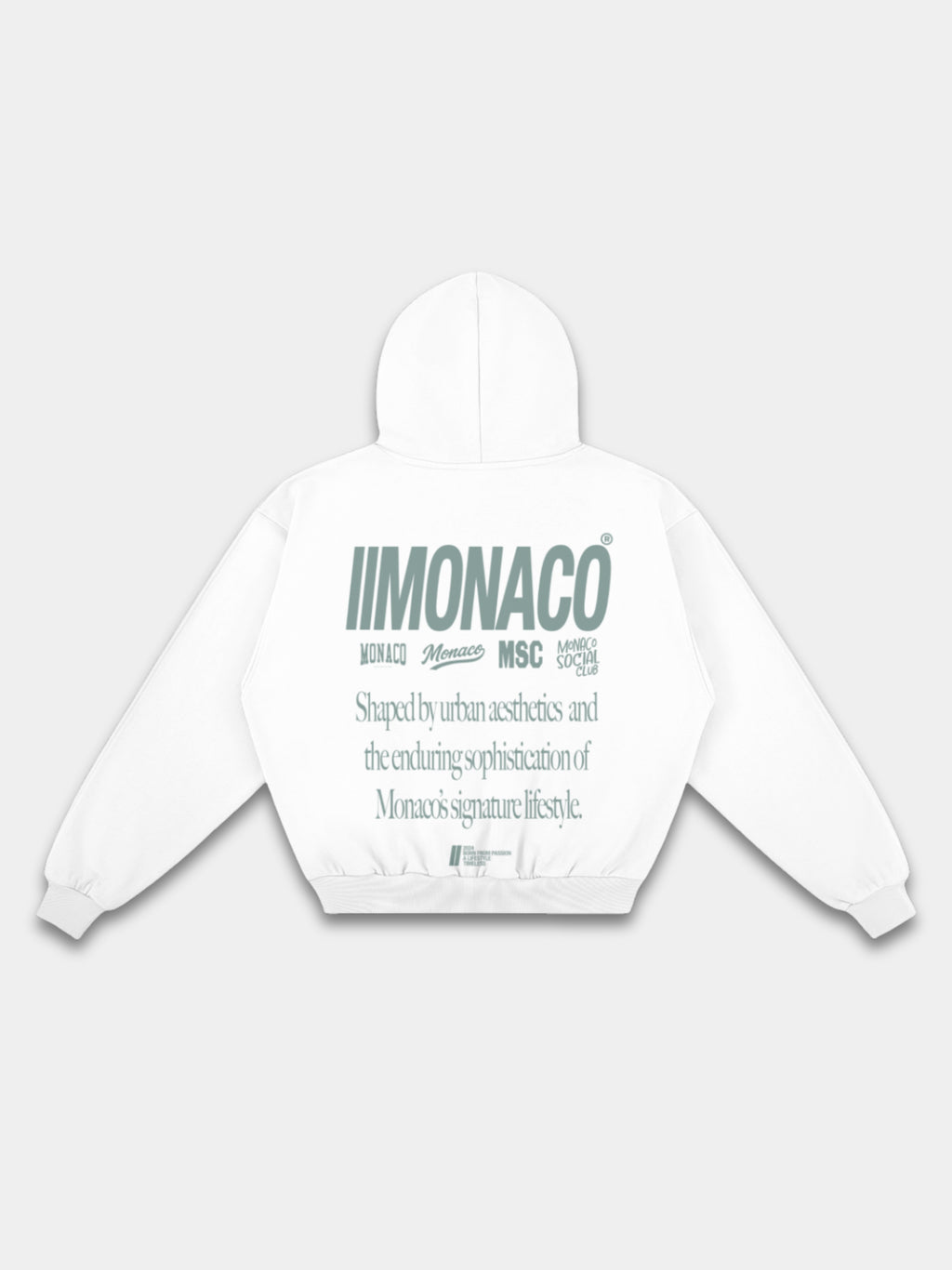 MONACO AESTHETIC HOODIE - SAGE GREEN