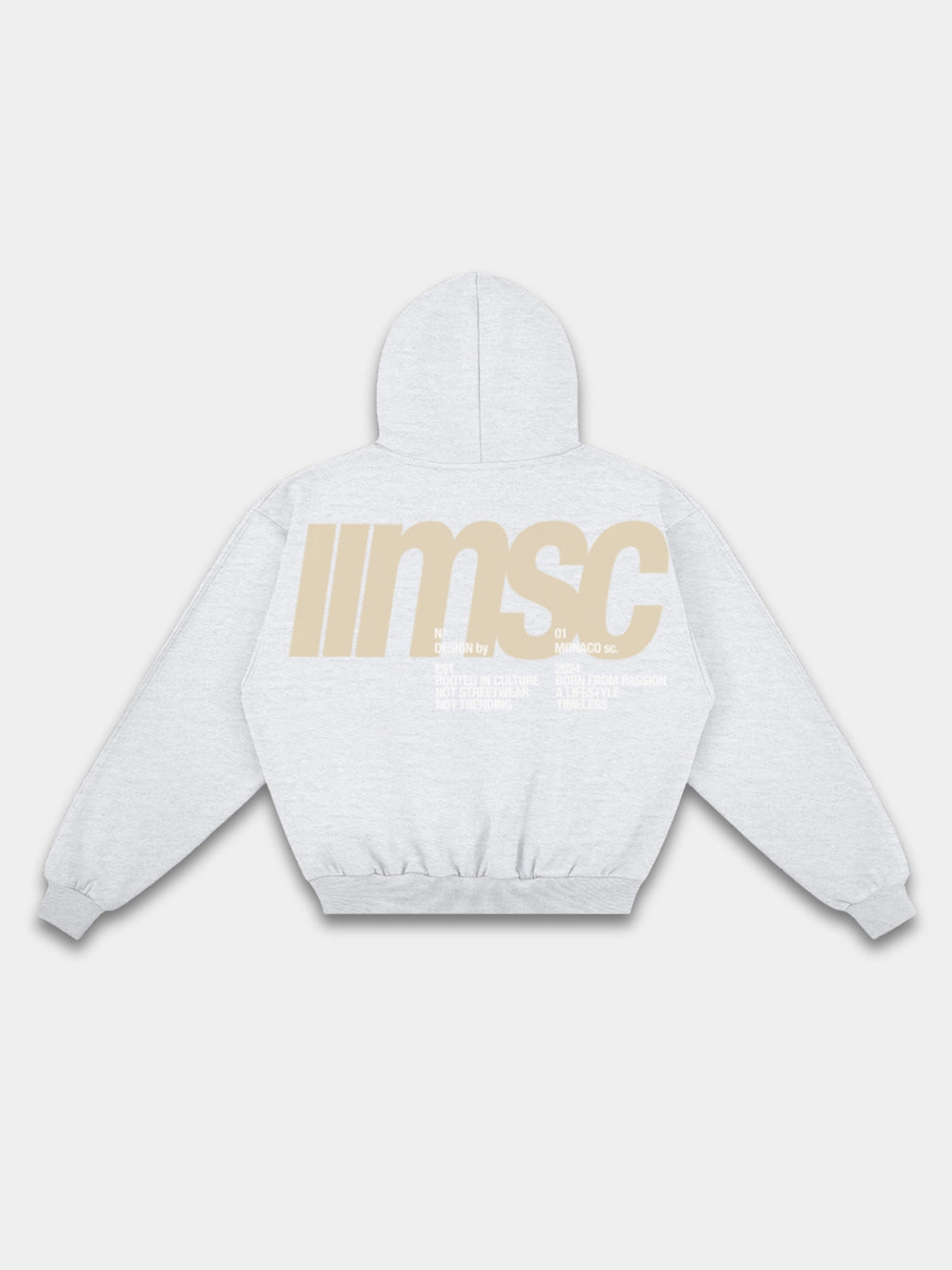 MONACO MSC HOODIE - HEATHER GRAY
