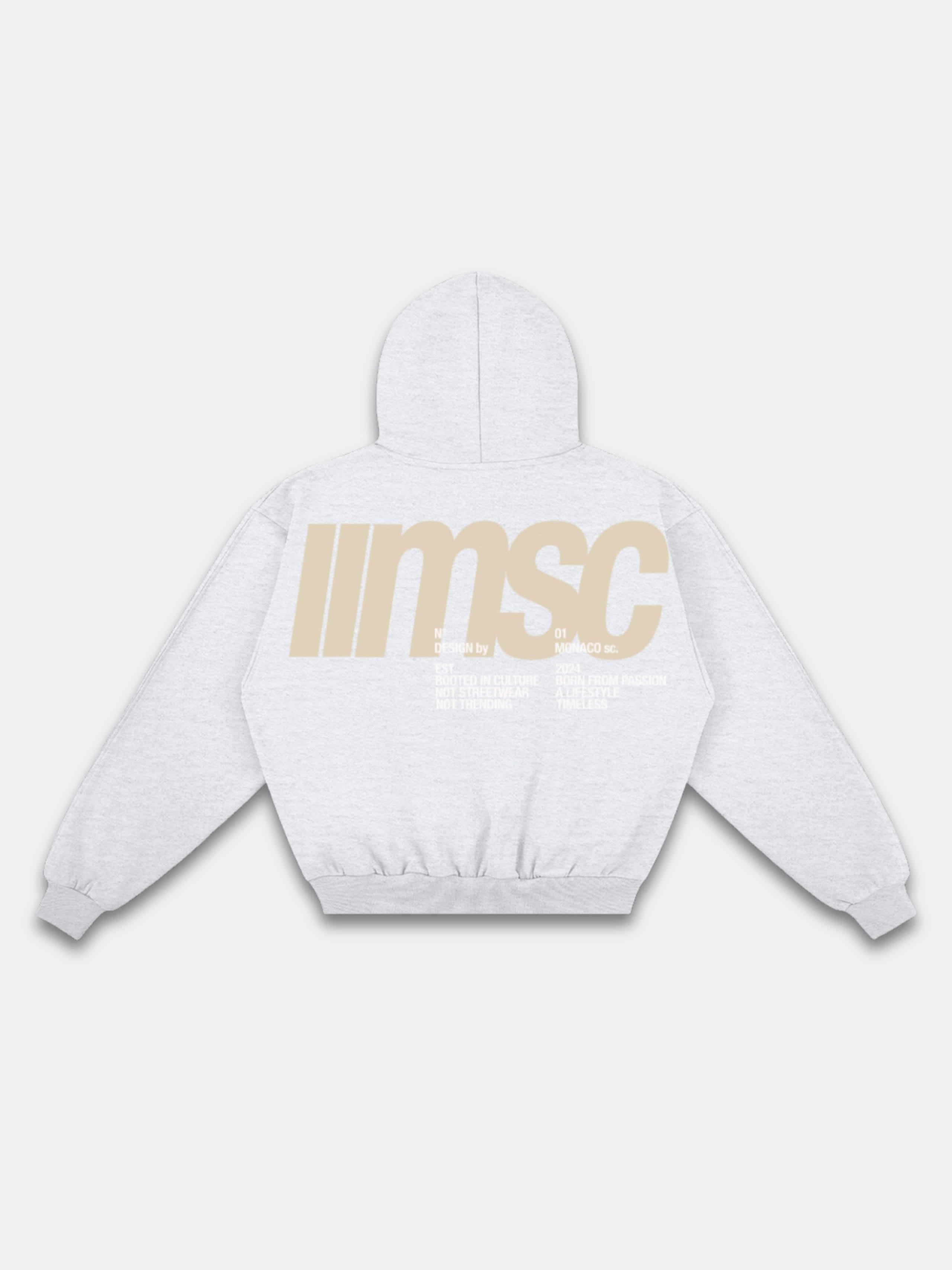 MONACO MSC HOODIE - HEATHER GRAY
