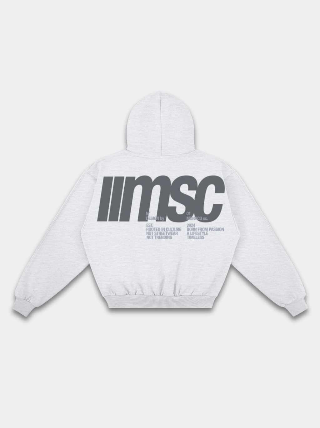 MONACO MSC HOODIE - HEATHER GRAY