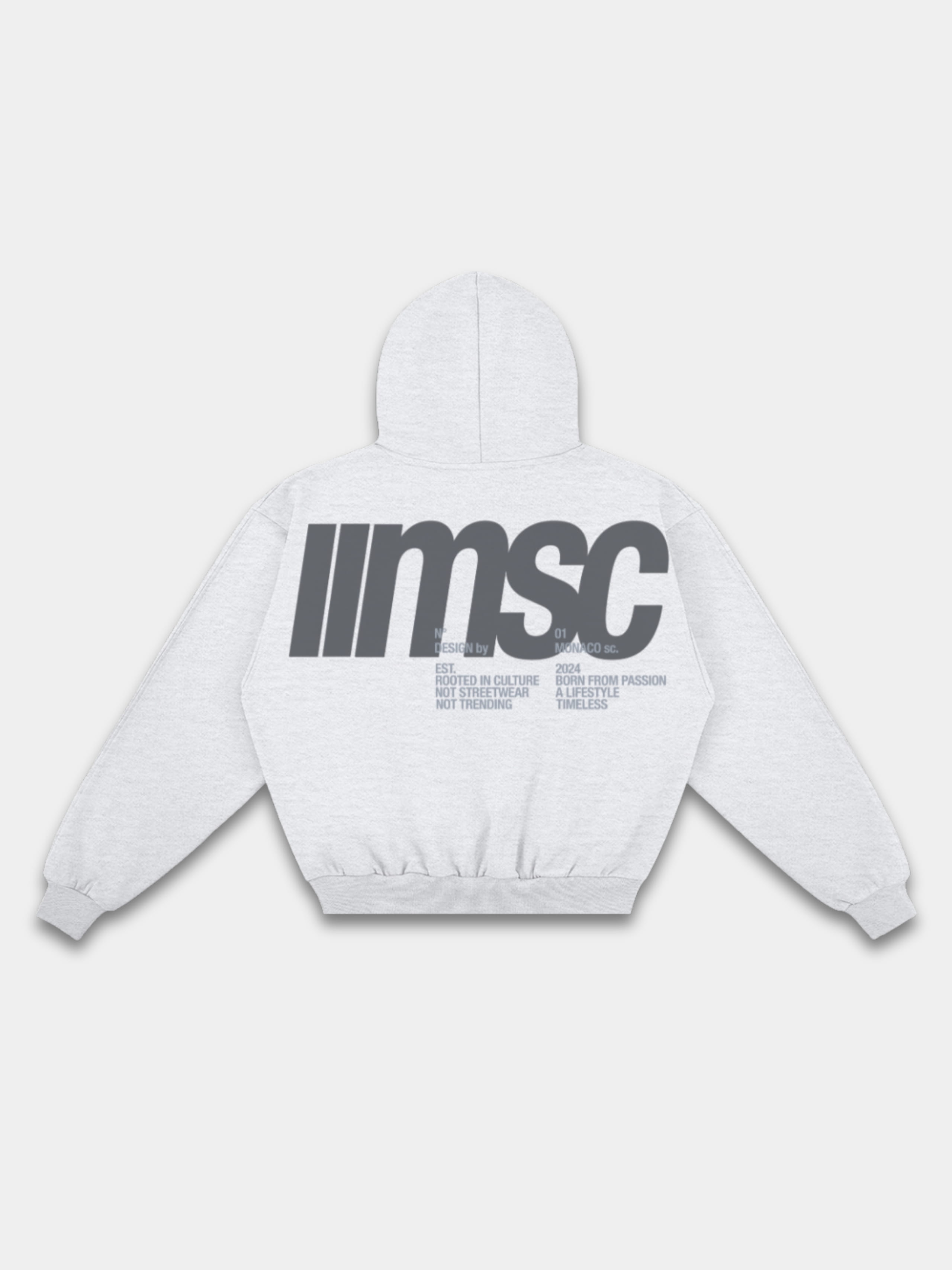 MONACO MSC HOODIE - HEATHER GRAY