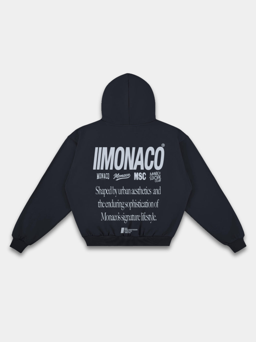 MONACO AESTHETIC HOODIE - NAVY