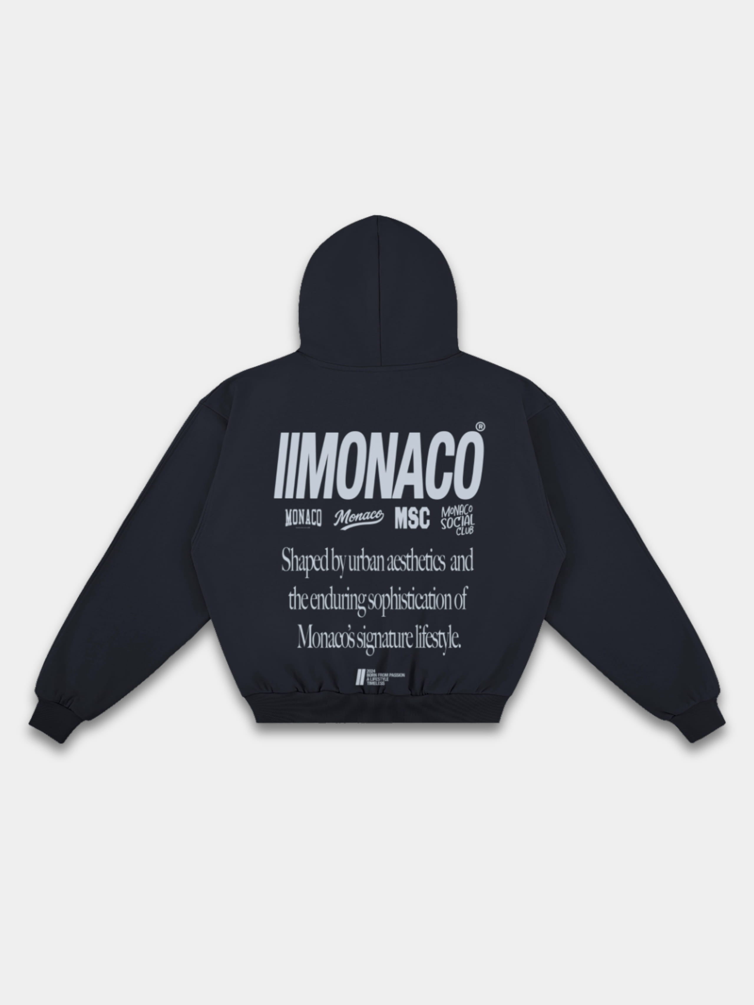 MONACO AESTHETIC HOODIE - NAVY