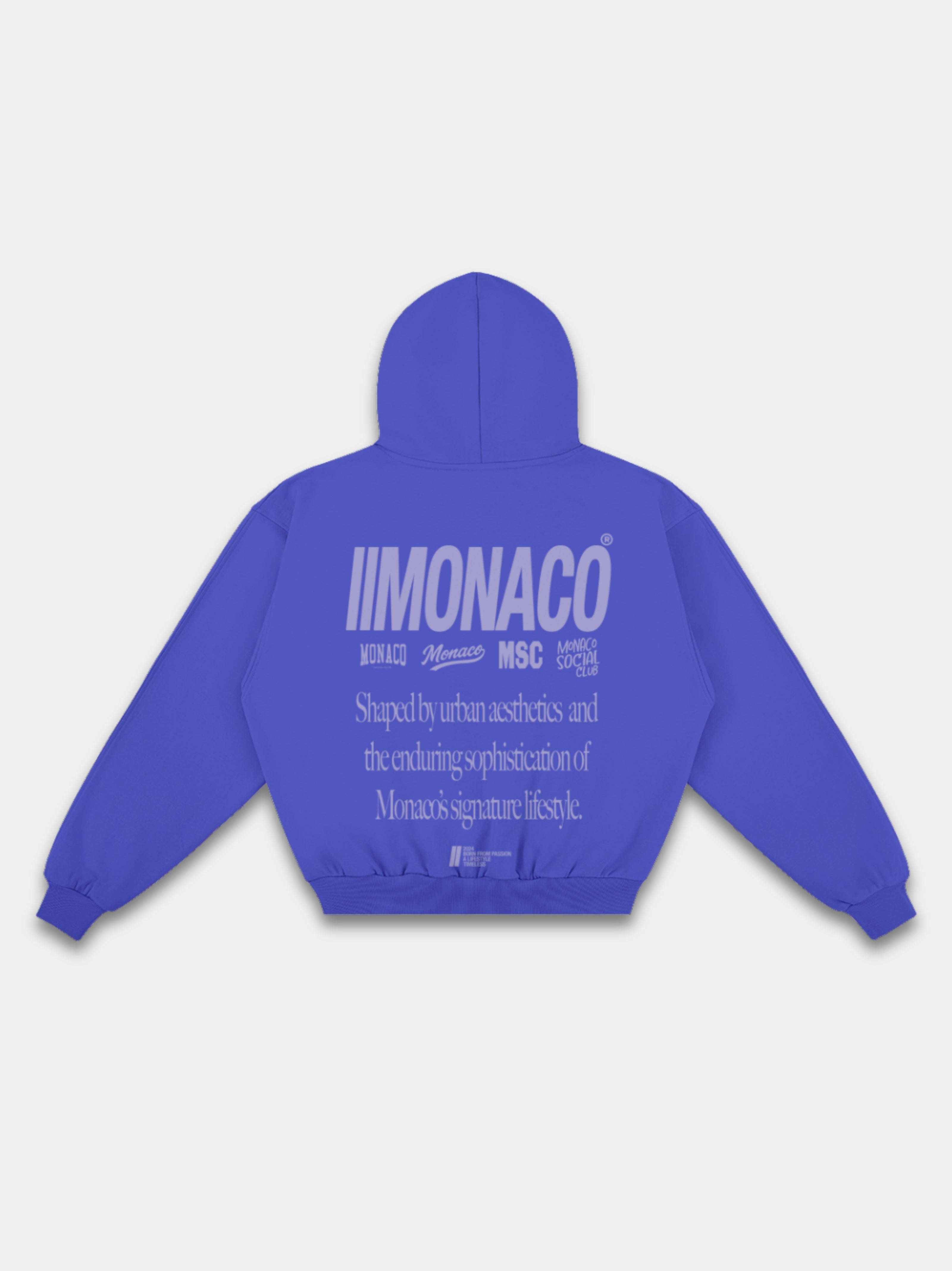 MONACO AESTHETIC HOODIE - LAVENDER SLATE