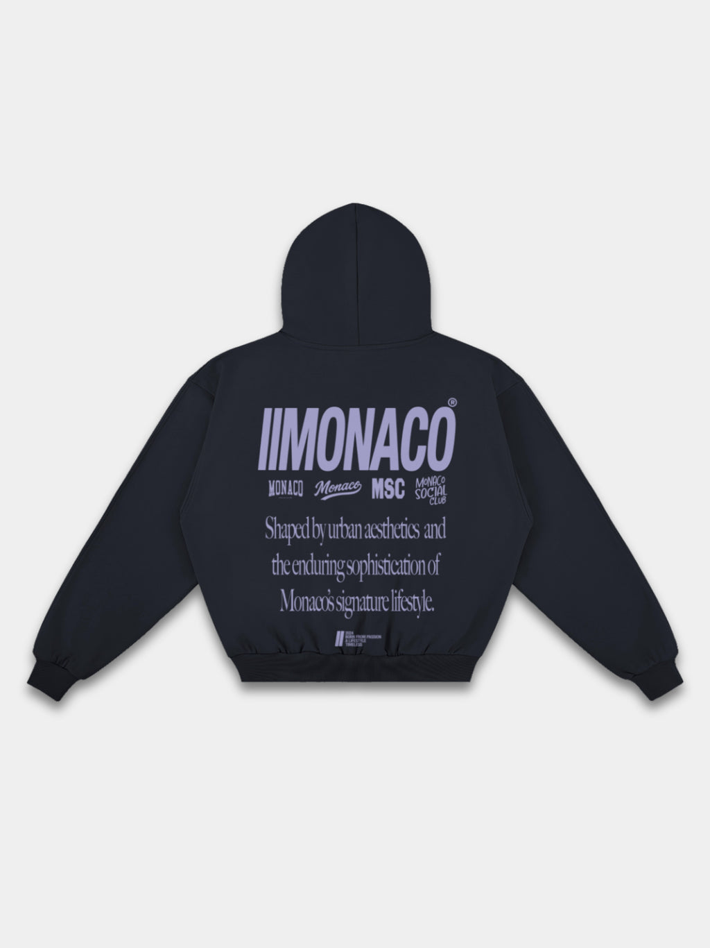 MONACO AESTHETIC HOODIE - LAVENDER SLATE