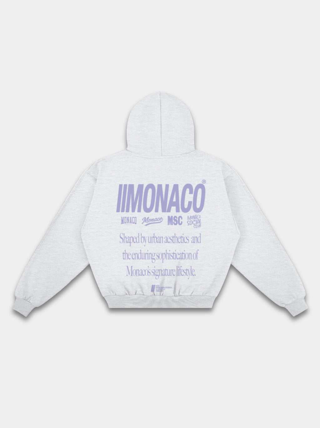 MONACO AESTHETIC HOODIE - LAVENDER SLATE