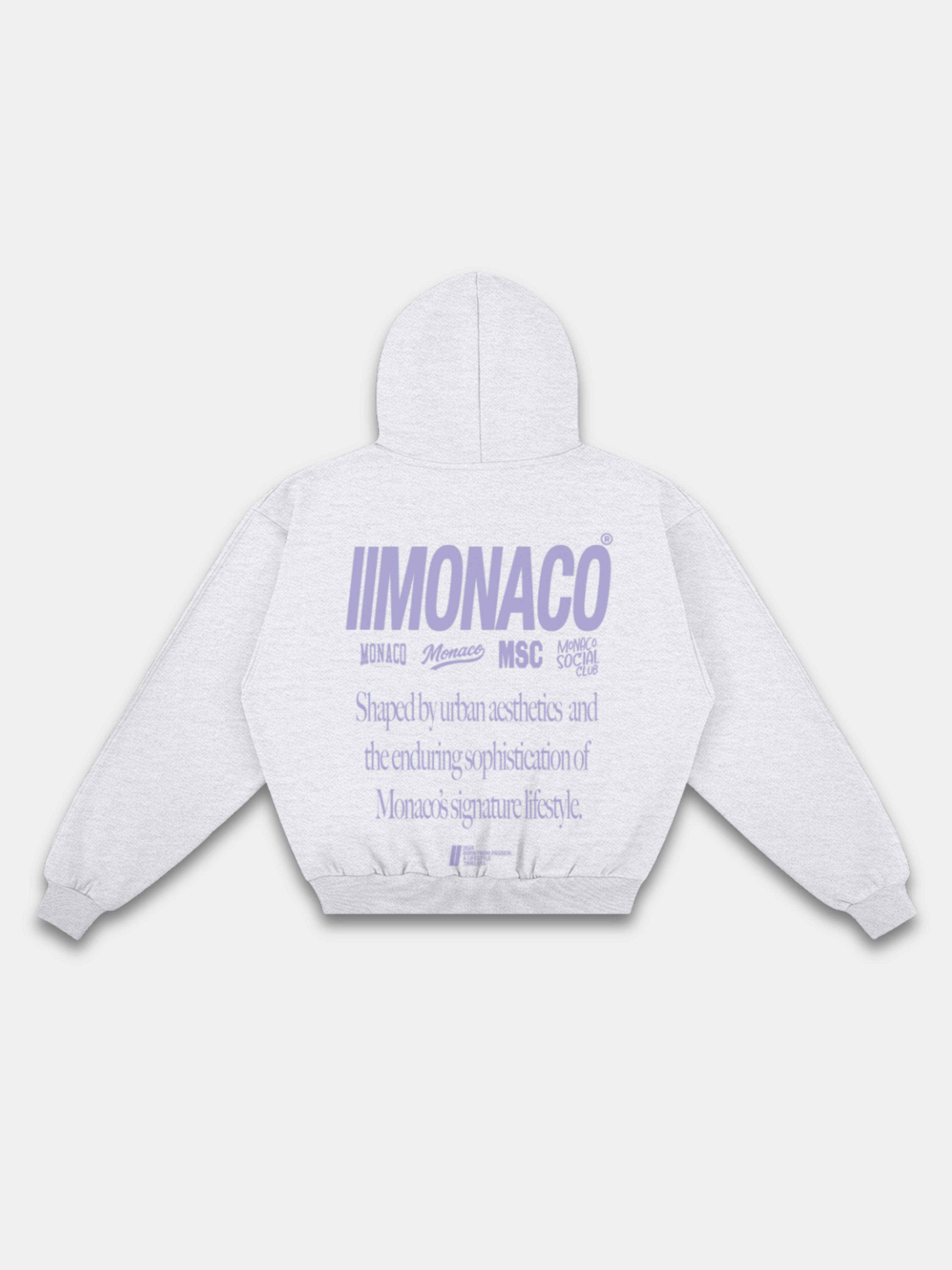 MONACO AESTHETIC HOODIE - LAVENDER SLATE