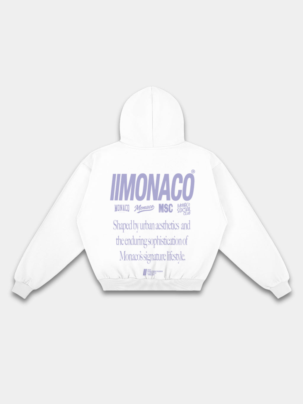 MONACO AESTHETIC HOODIE - LAVENDER SLATE