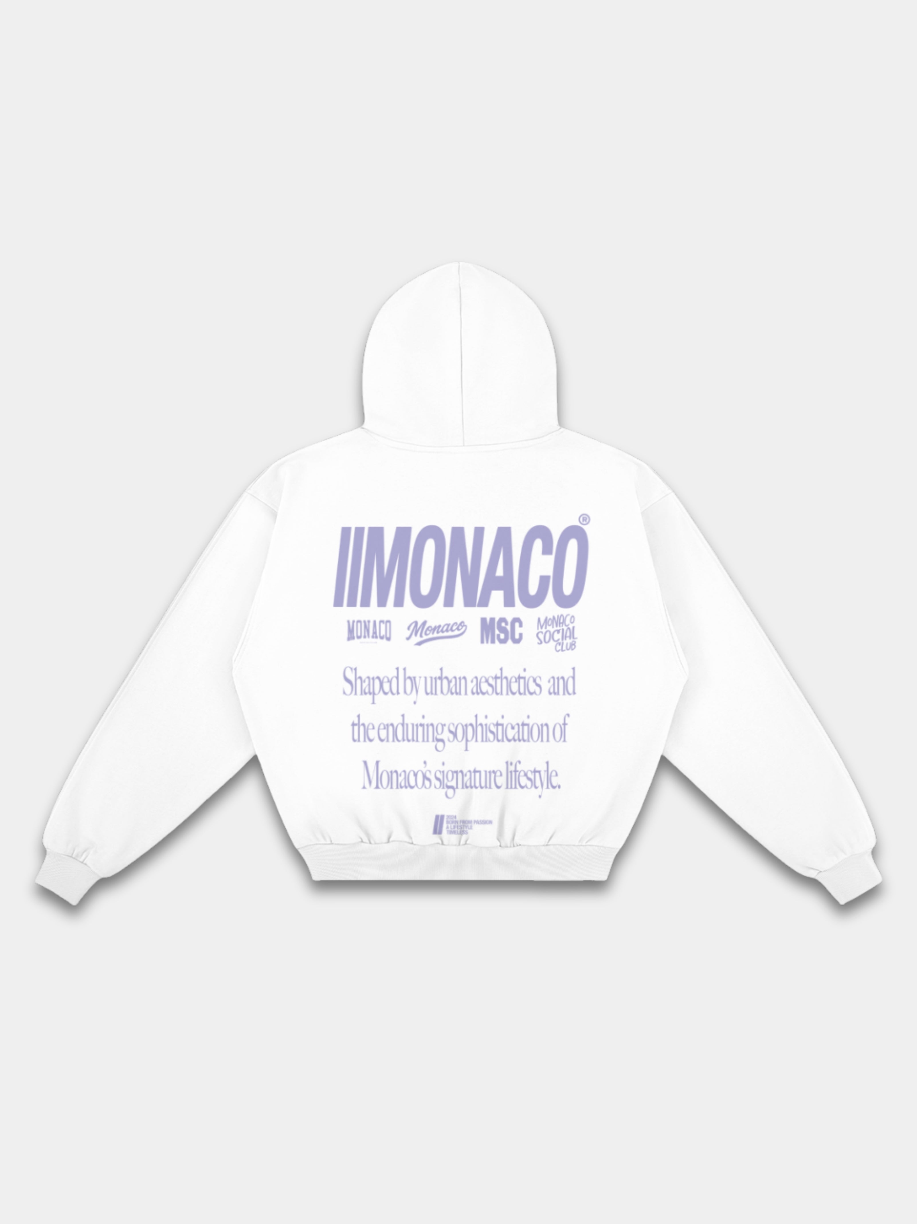 MONACO AESTHETIC HOODIE - LAVENDER SLATE