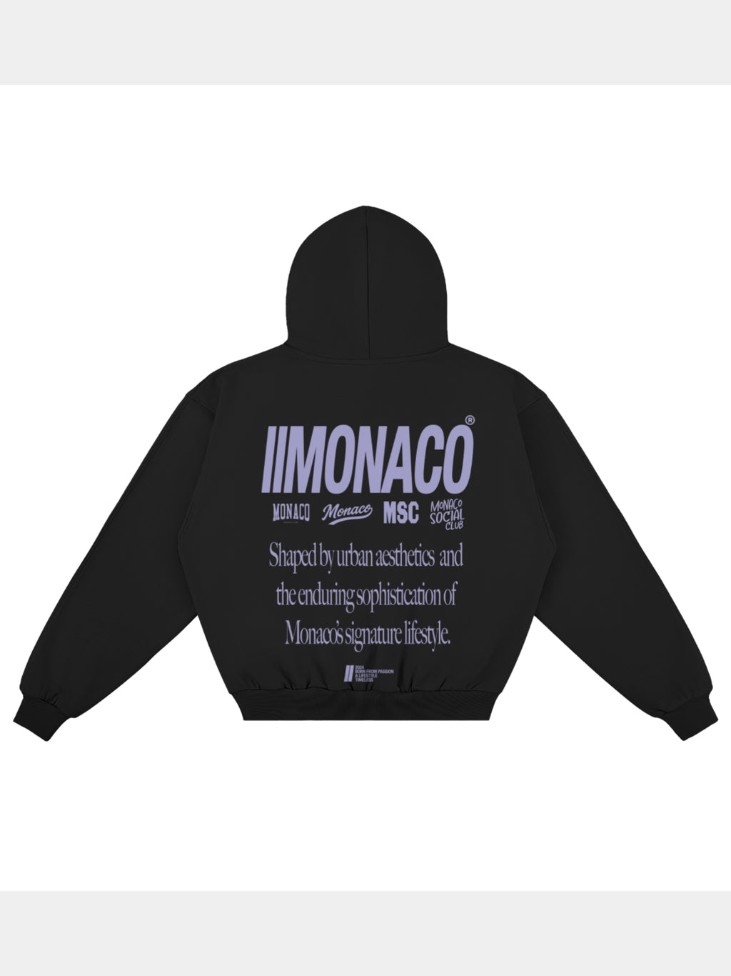 MONACO AESTHETIC HOODIE - LAVENDER SLATE