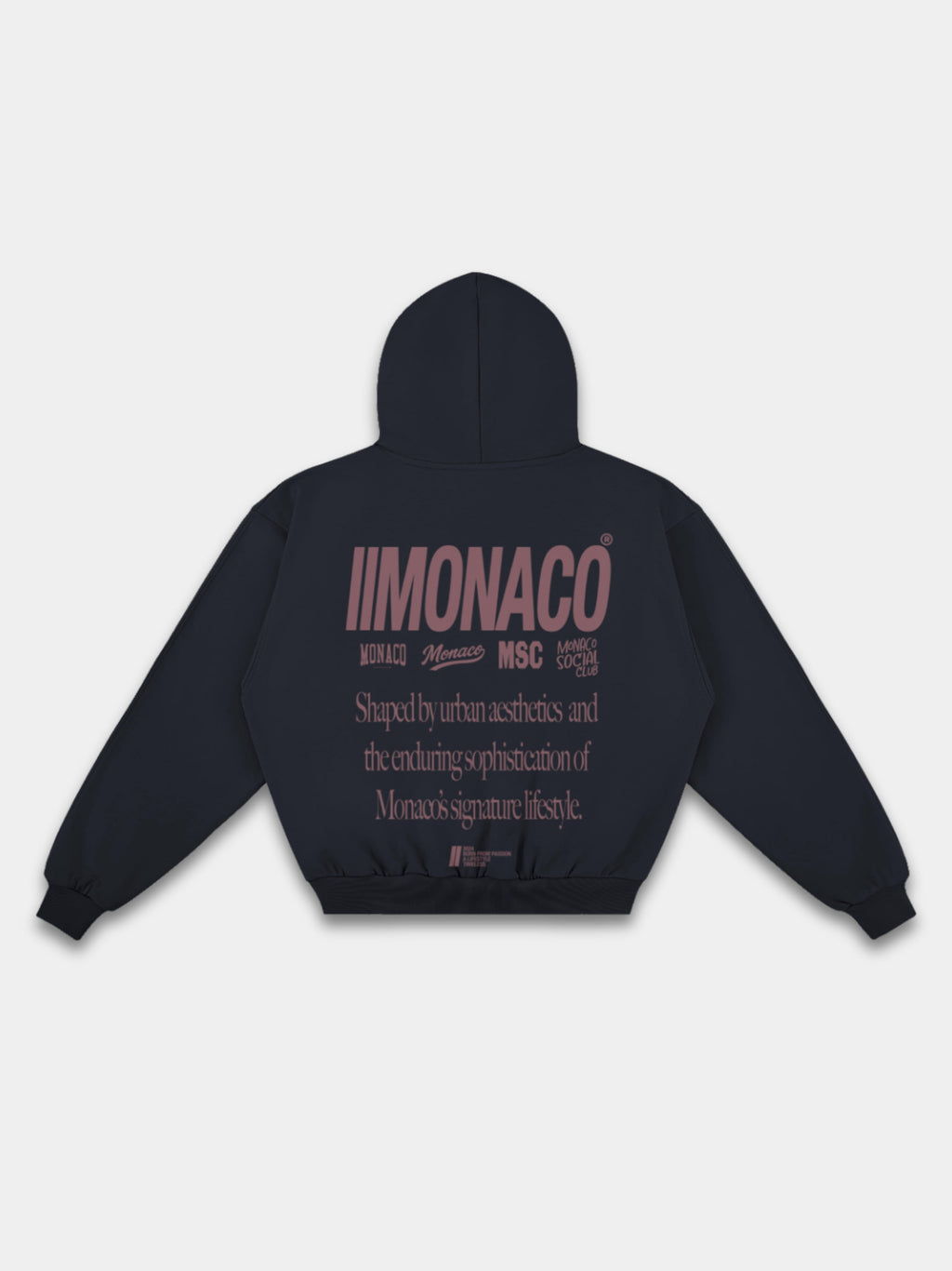 MONACO AESTHETIC HOODIE - NAVY